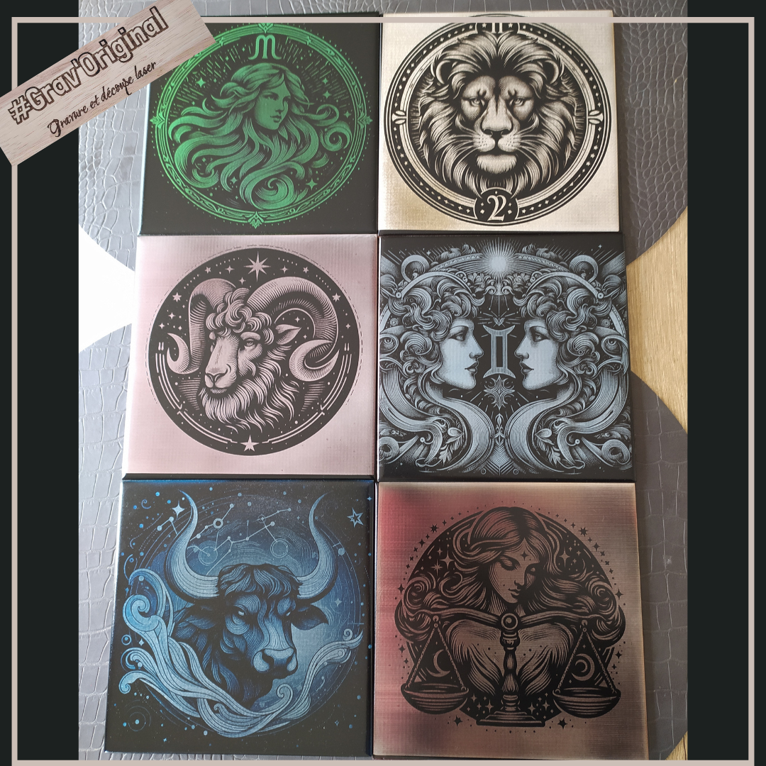 Signe astrologique/Signe du zodique (avec support)