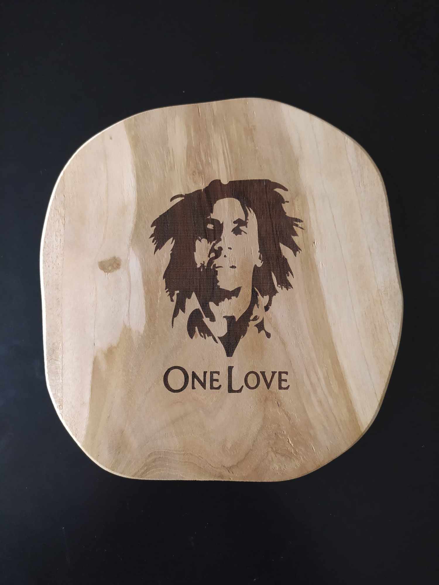 Bob Marley - One Love - gravure sur bois