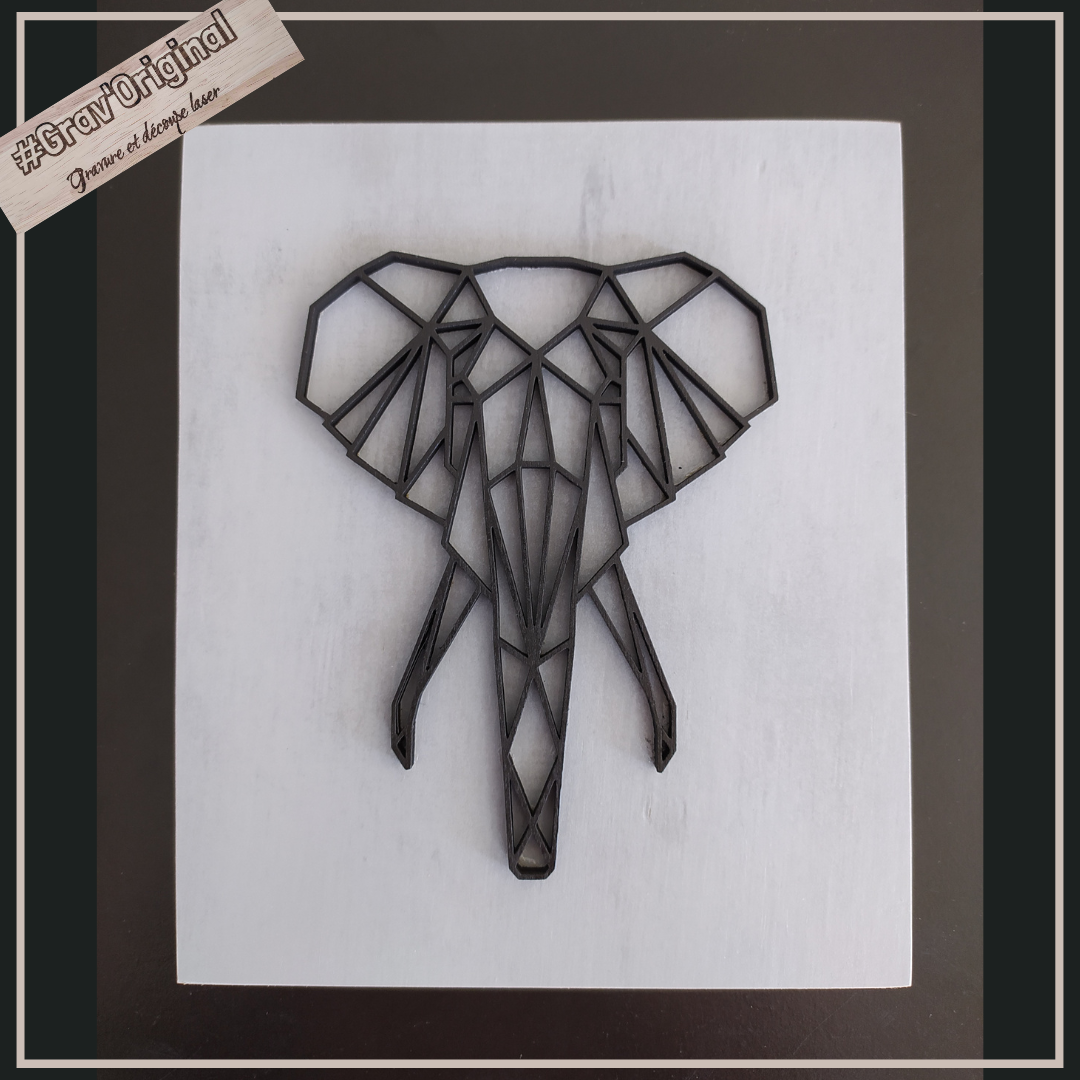 Mini tableau tête d'animaux géométrique 