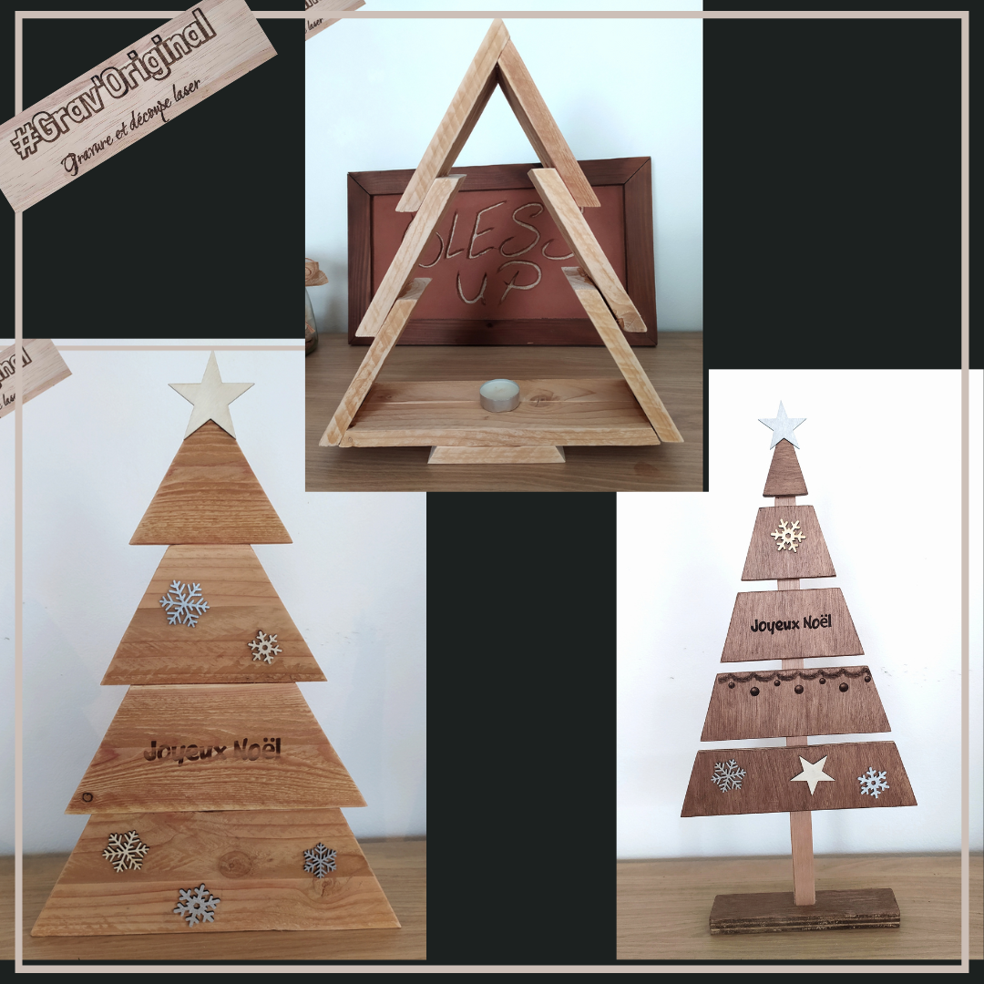 Sapin de Noël en bois