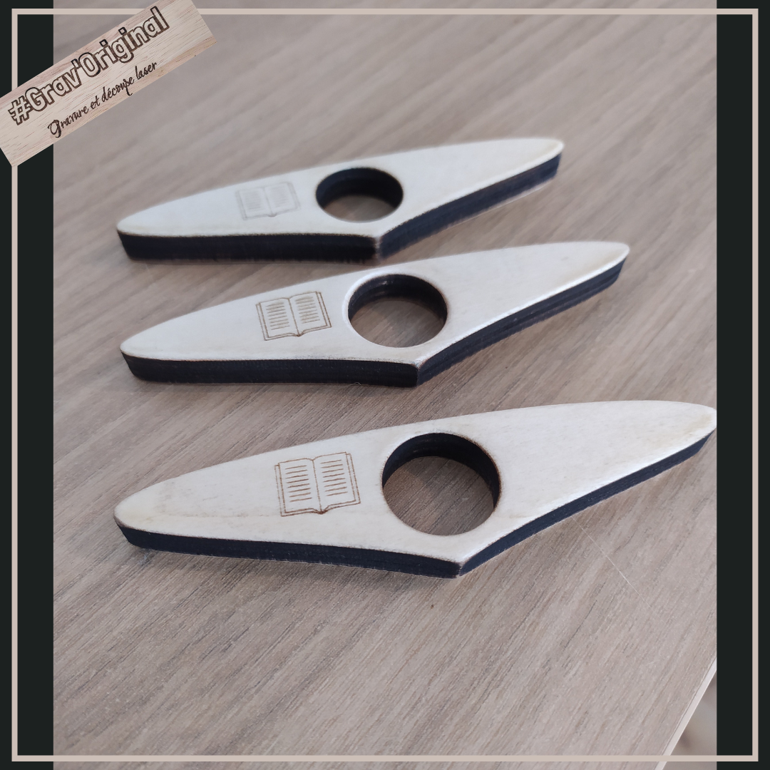 Bague de lecture en bois 