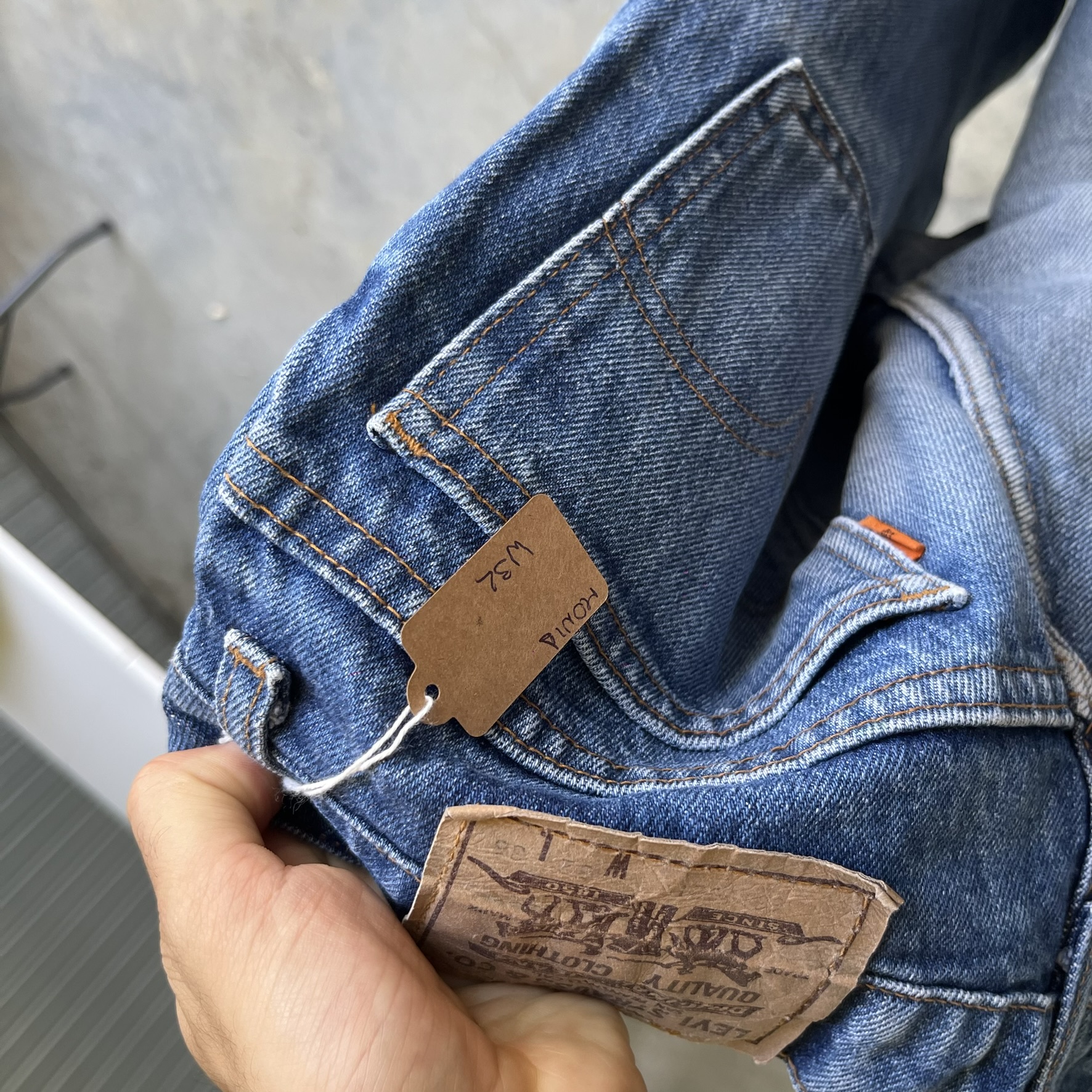 Levi's Orange Tab made in Belgium (W32)