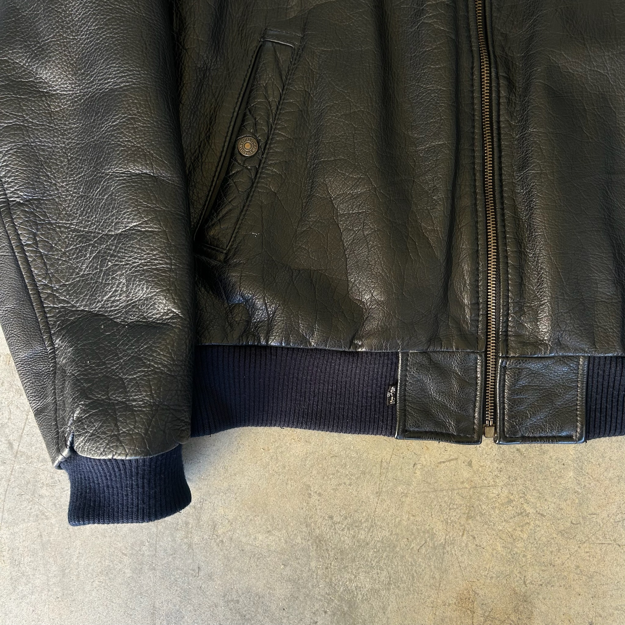 Levi's Leather Jacket Made in Korea (XL)