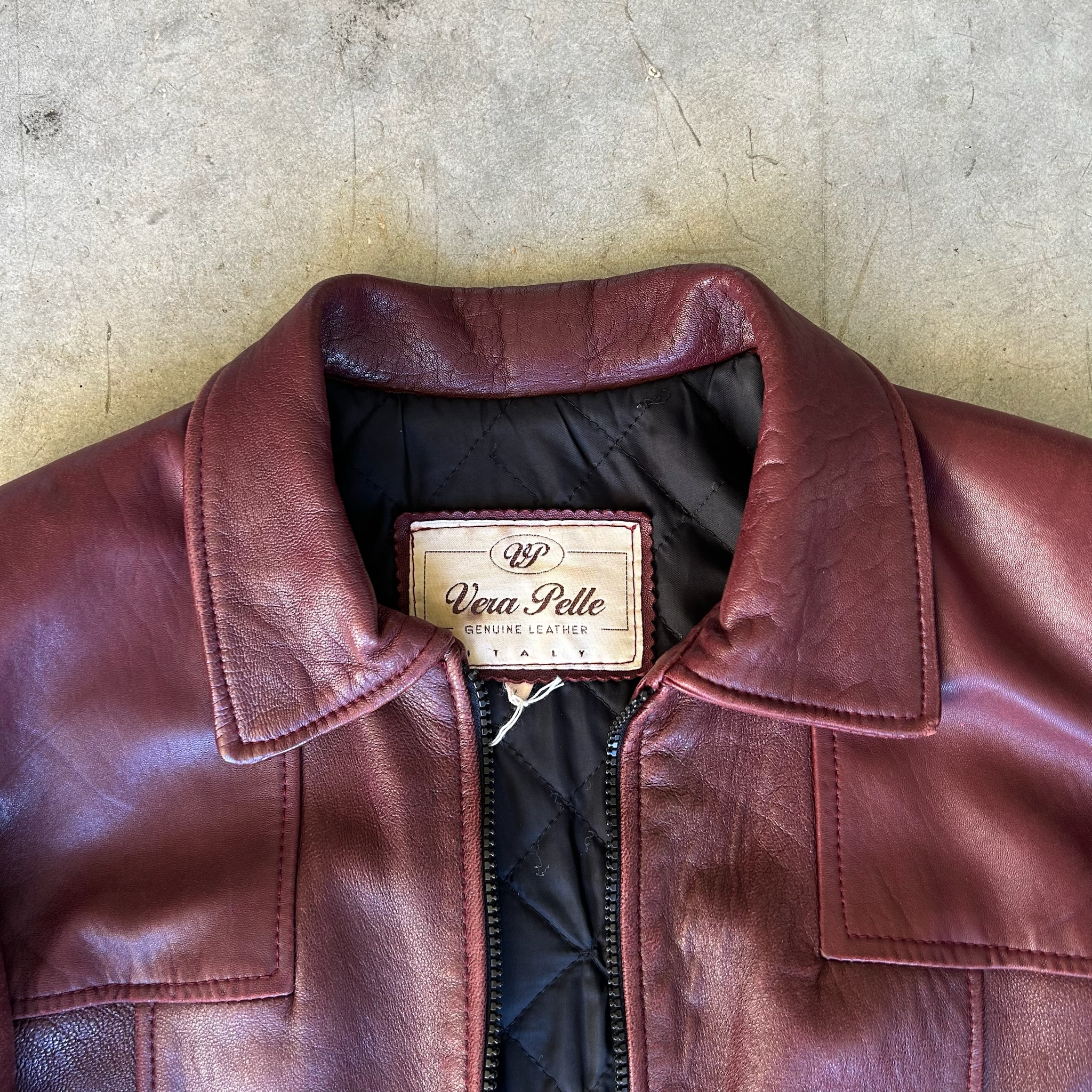 Leather Jacket made in Italy (L) W