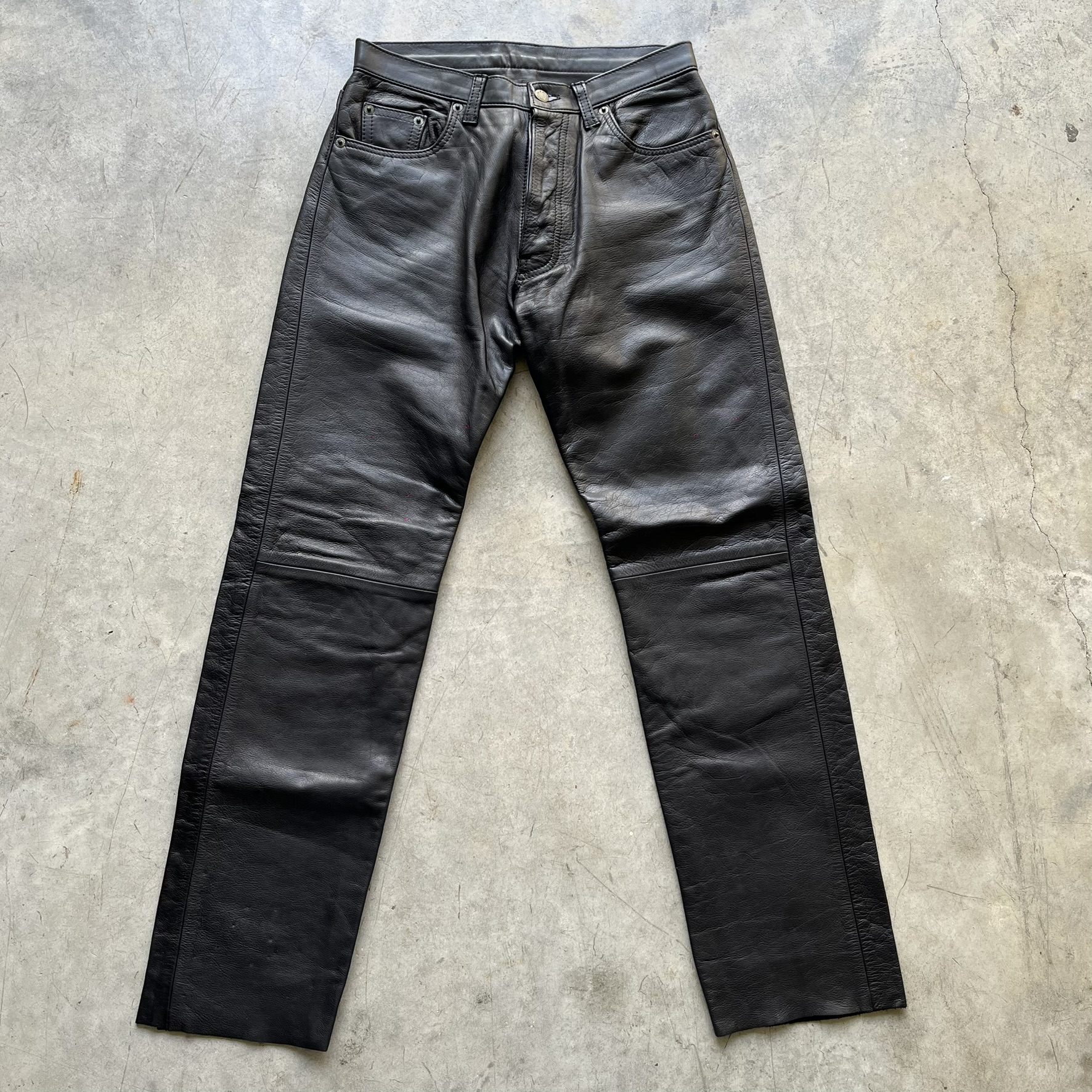 Vintage Leather Pants (IT46)