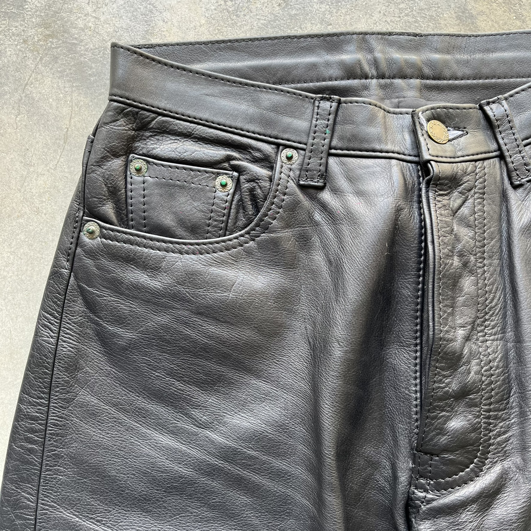 Vintage Leather Pants (IT46)