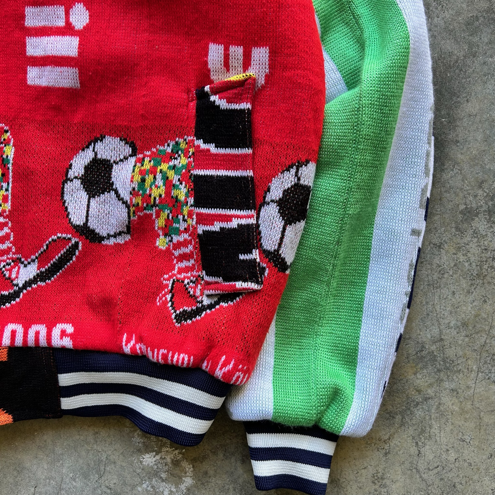 Vintage soccer scarf Jacket (S)