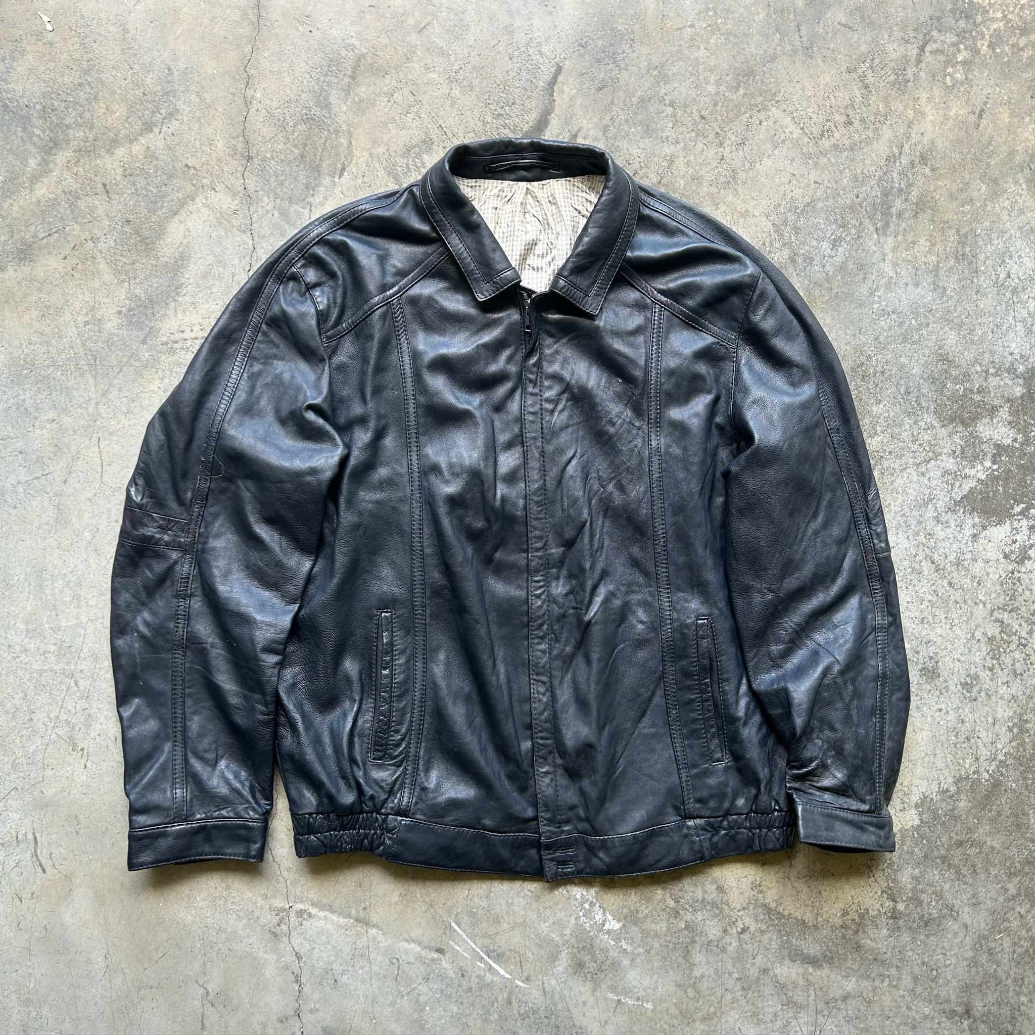 Vintage Leather Jacket (XL)