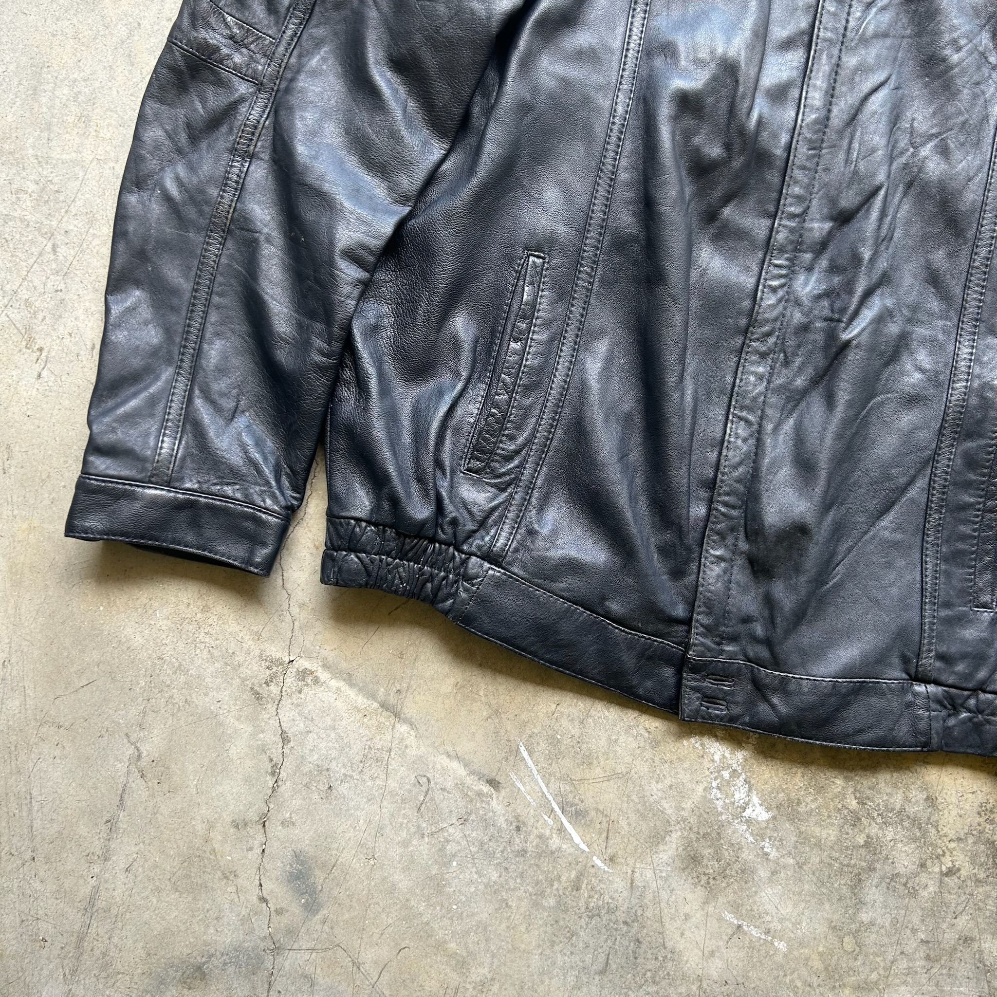 Vintage Leather Jacket (XL)
