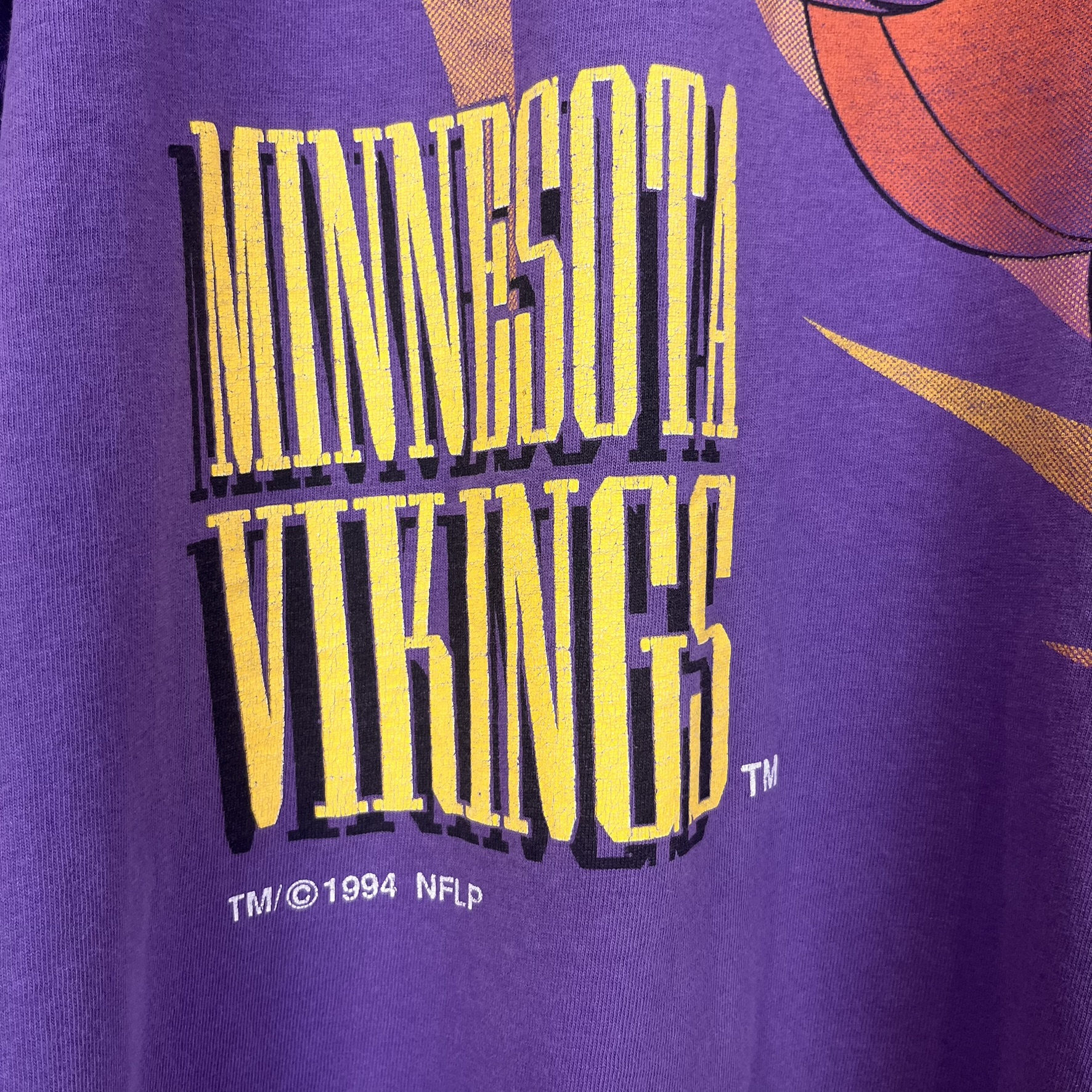 Vintage NFL Minnesota Vikings Single stitch Tee made in USA (XL)