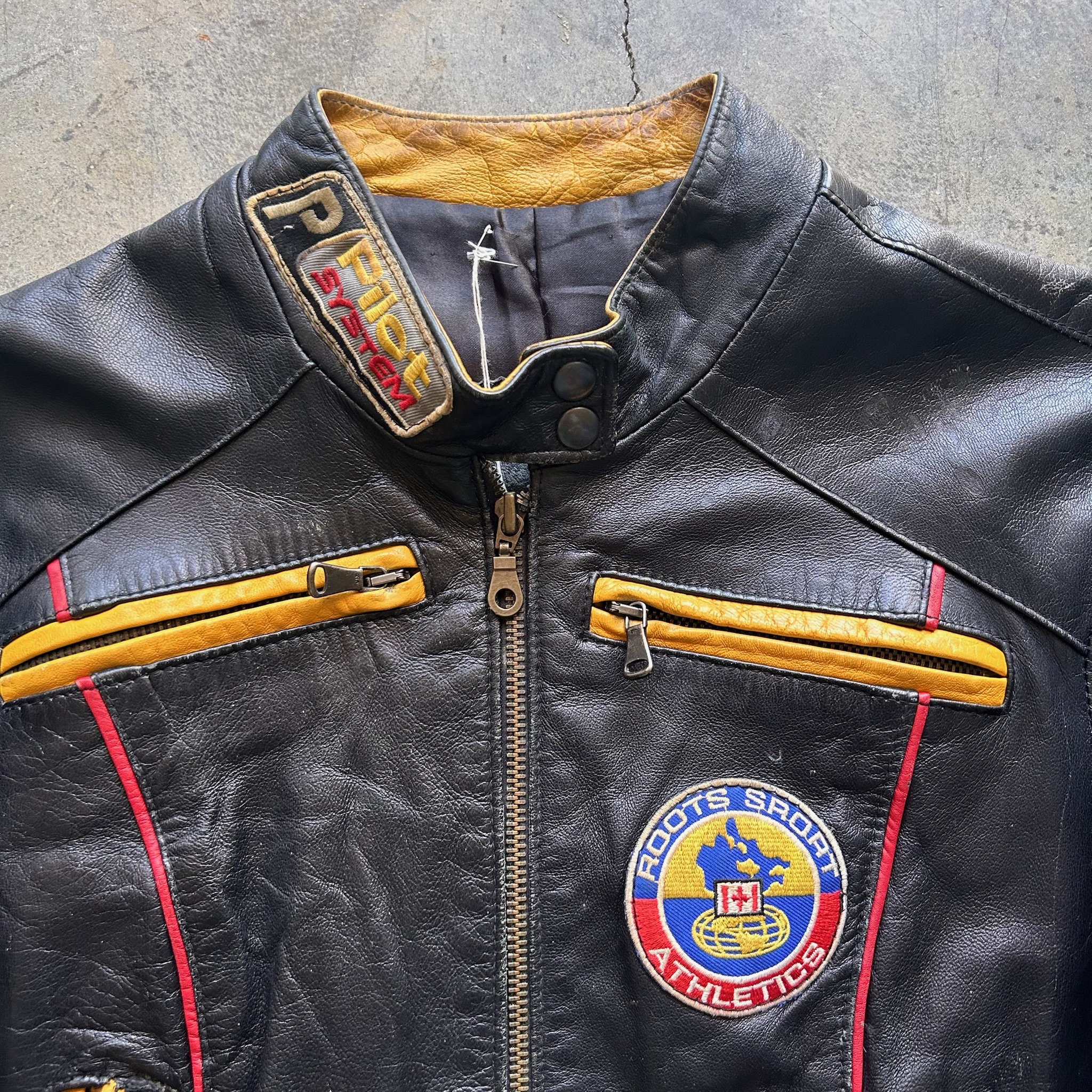 Biker Leather Jacket (M)