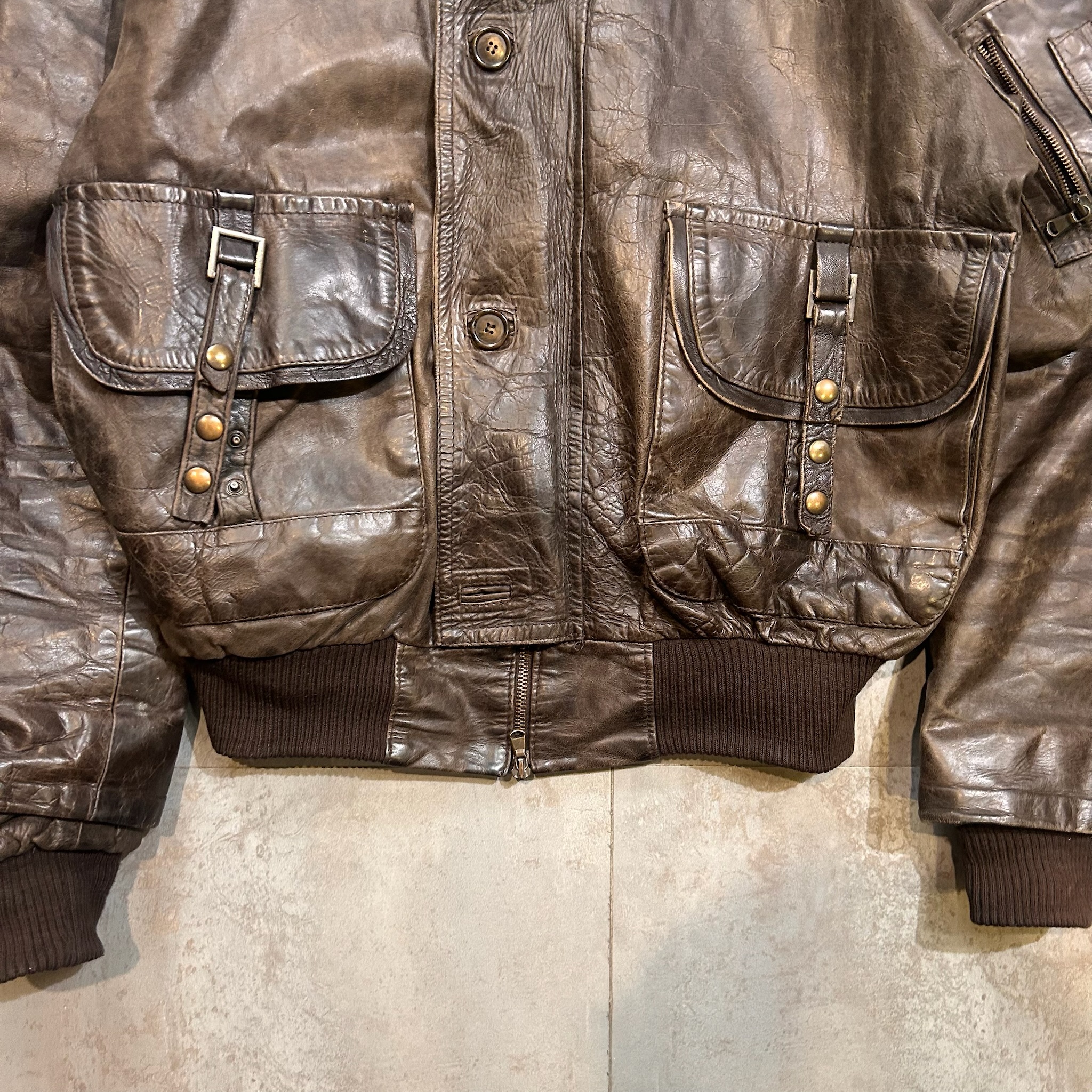 Vintage Leather Jacket (L)