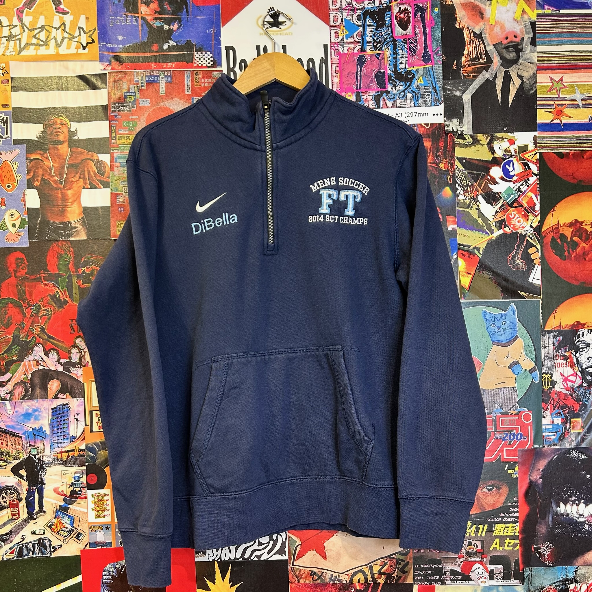 Vintage Nike Quarter Zip Sweatshirt (M)