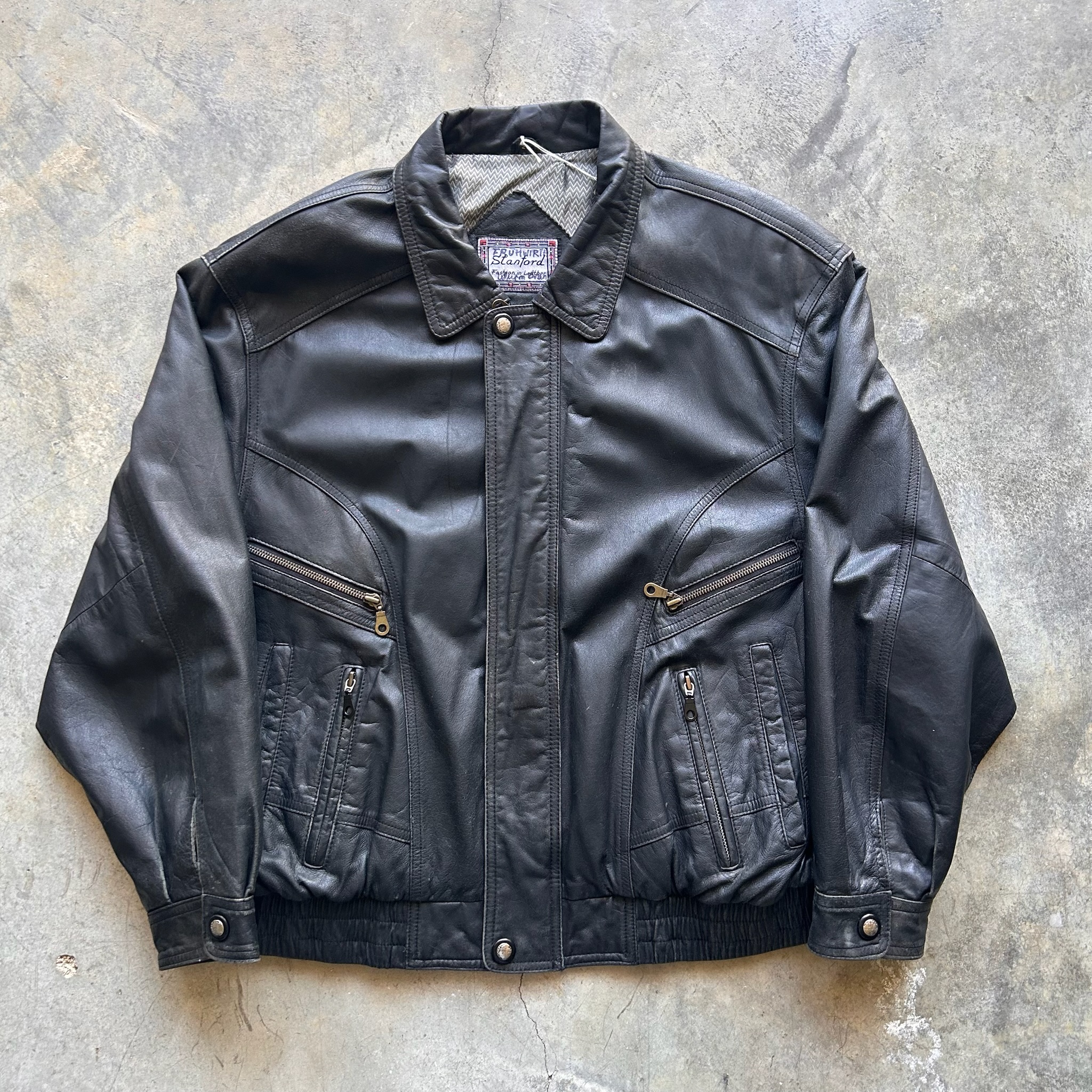Vintage Leather Jacket (L)