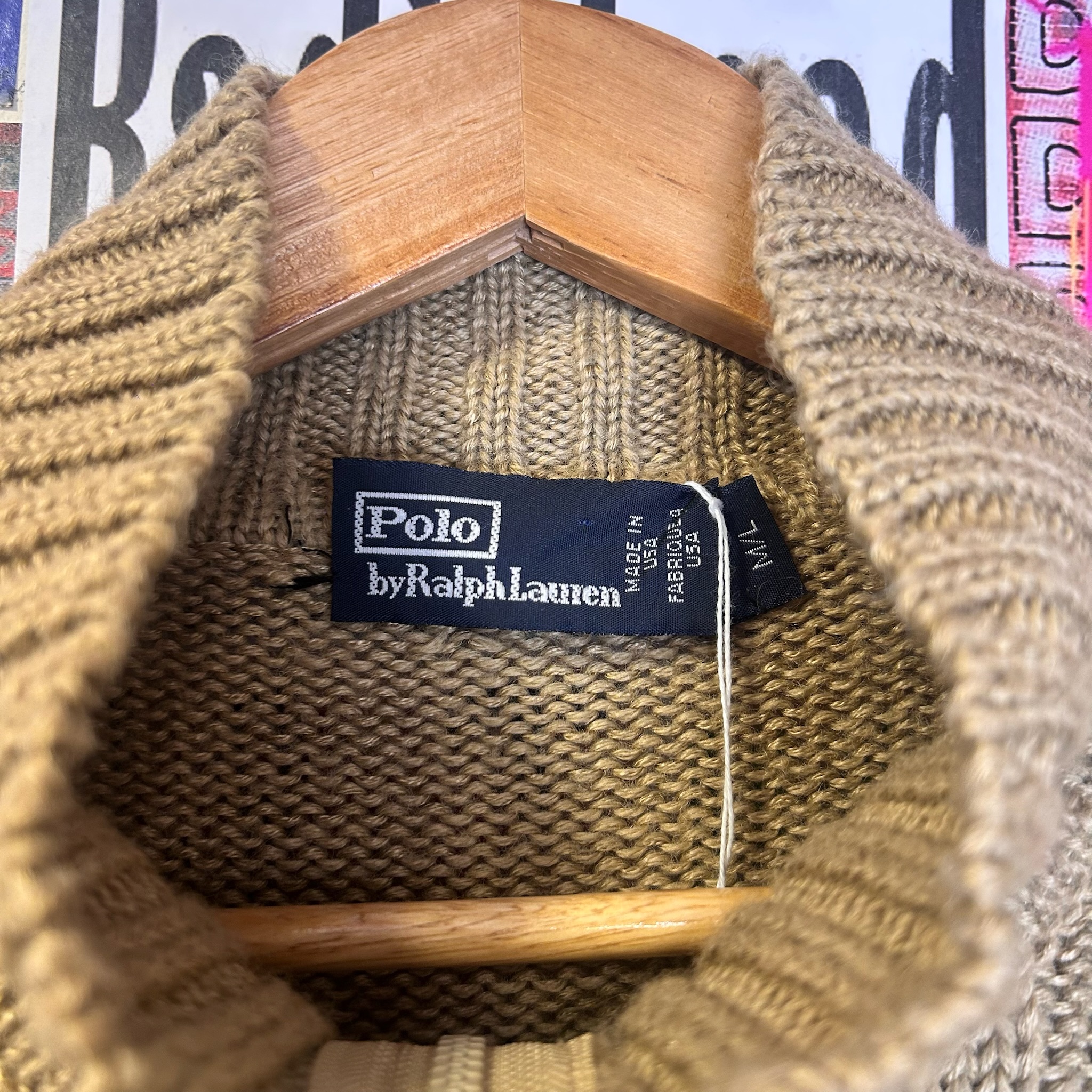 Vintage Ralph Lauren Zip Sweater made in USA (M)