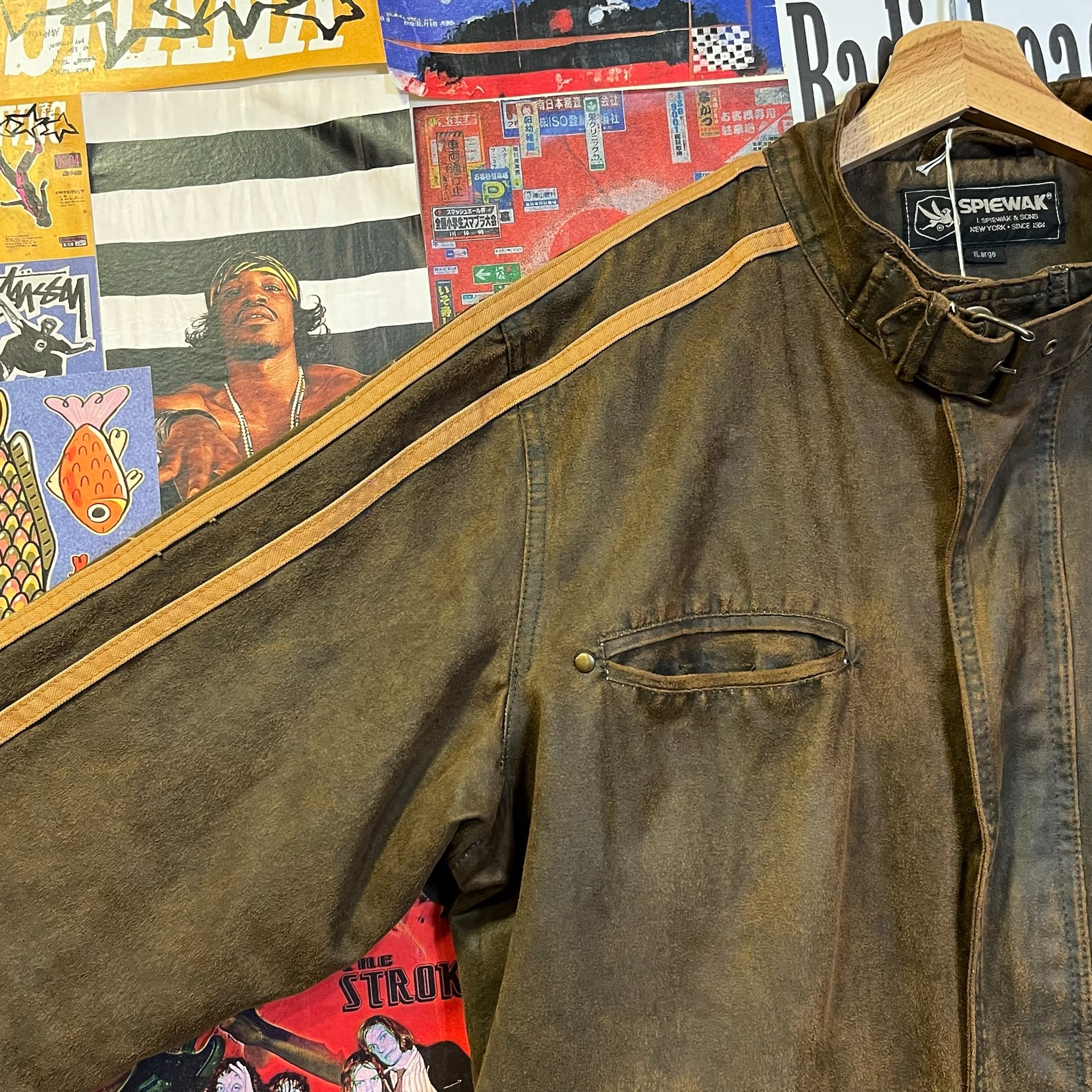 Vintage Leather Jacket (XL)