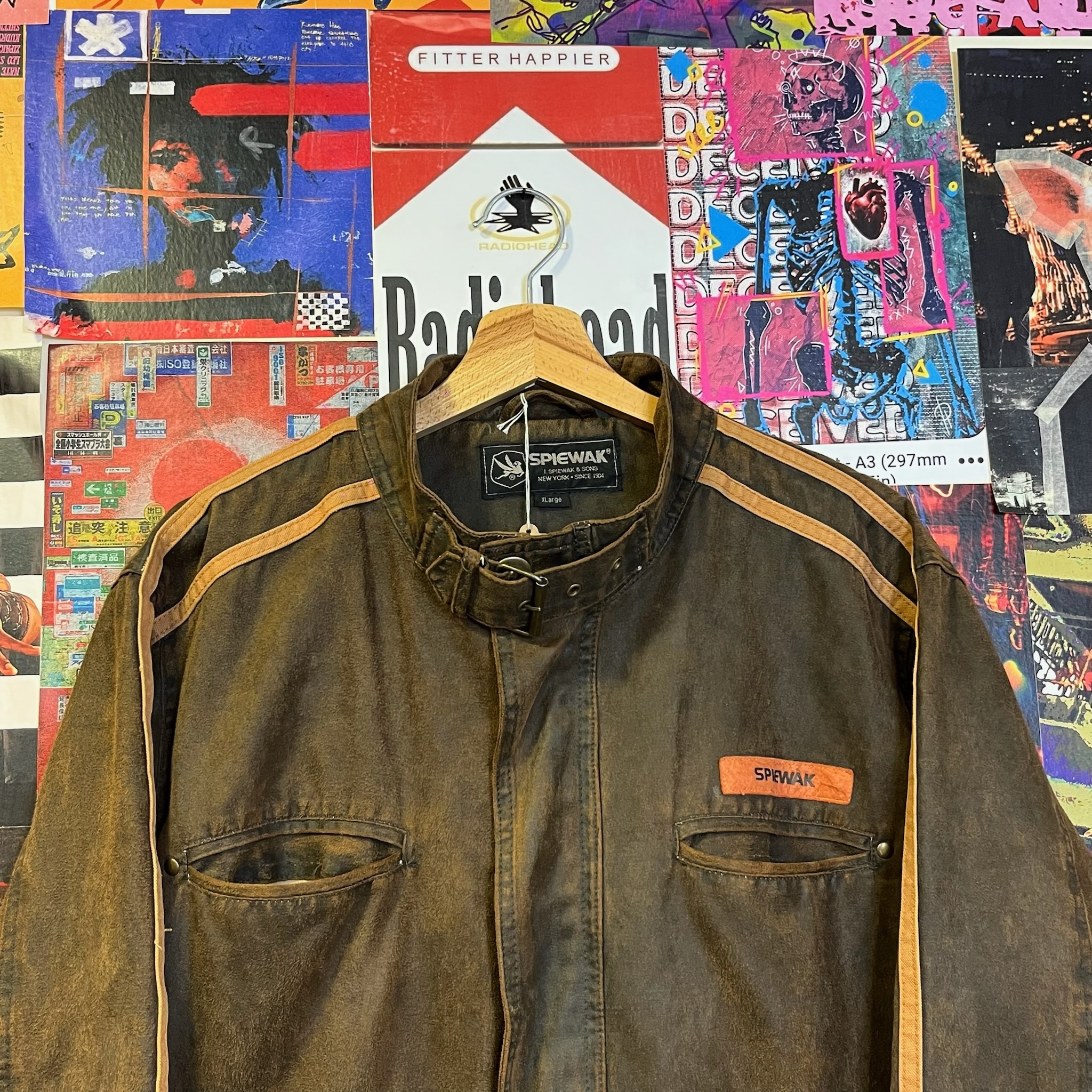 Vintage Leather Jacket (XL)