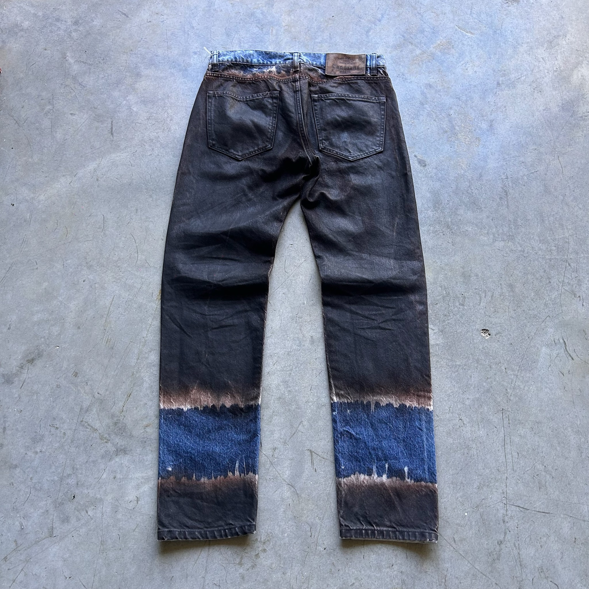 Vintage Waxed Custom made in Italy Jeans (W32)