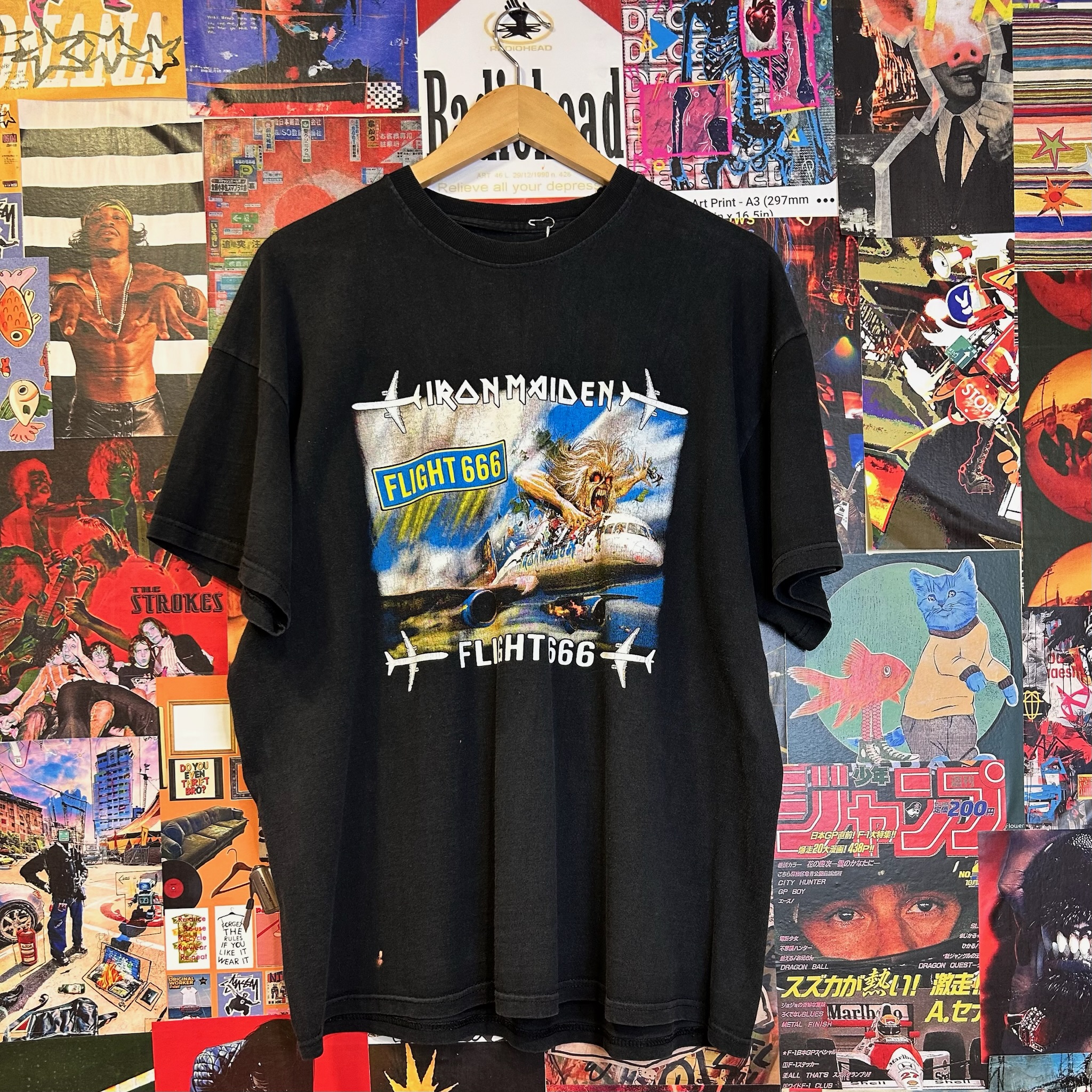 Vintage Iron Maiden Graphic Tee (L)