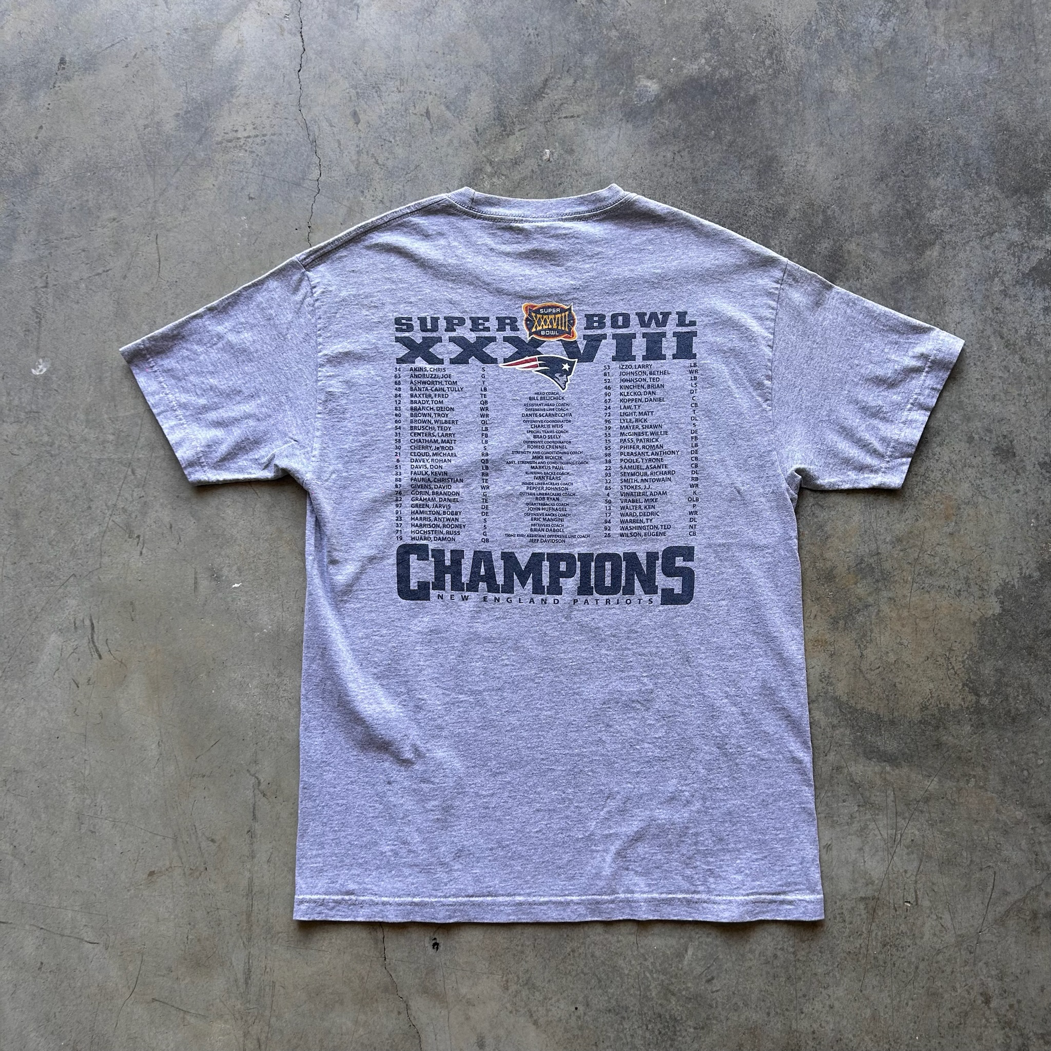 New England Patriots '04 Superbowl Champions Tee (M)