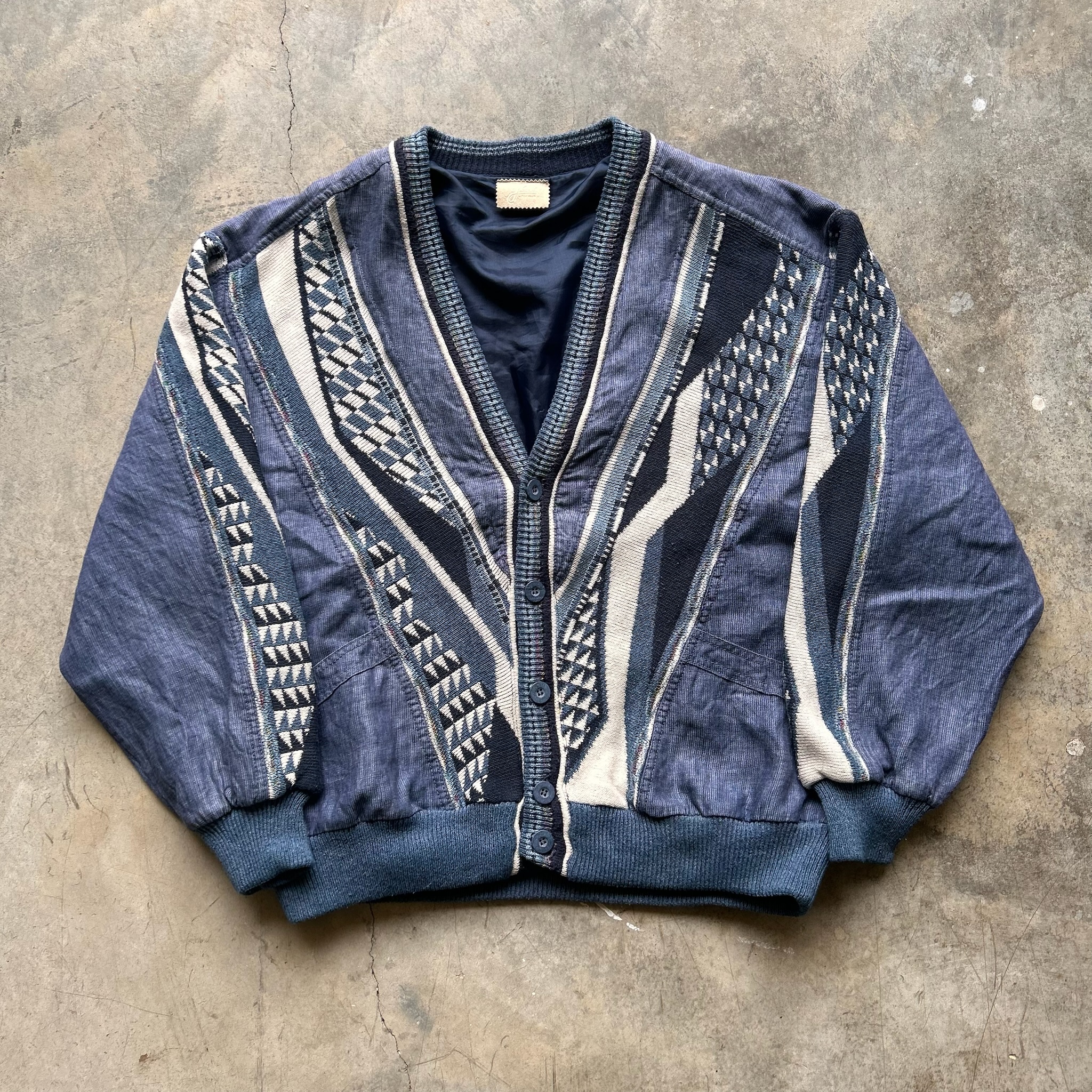 Vintage Coogi Style Cardigan (XXL)