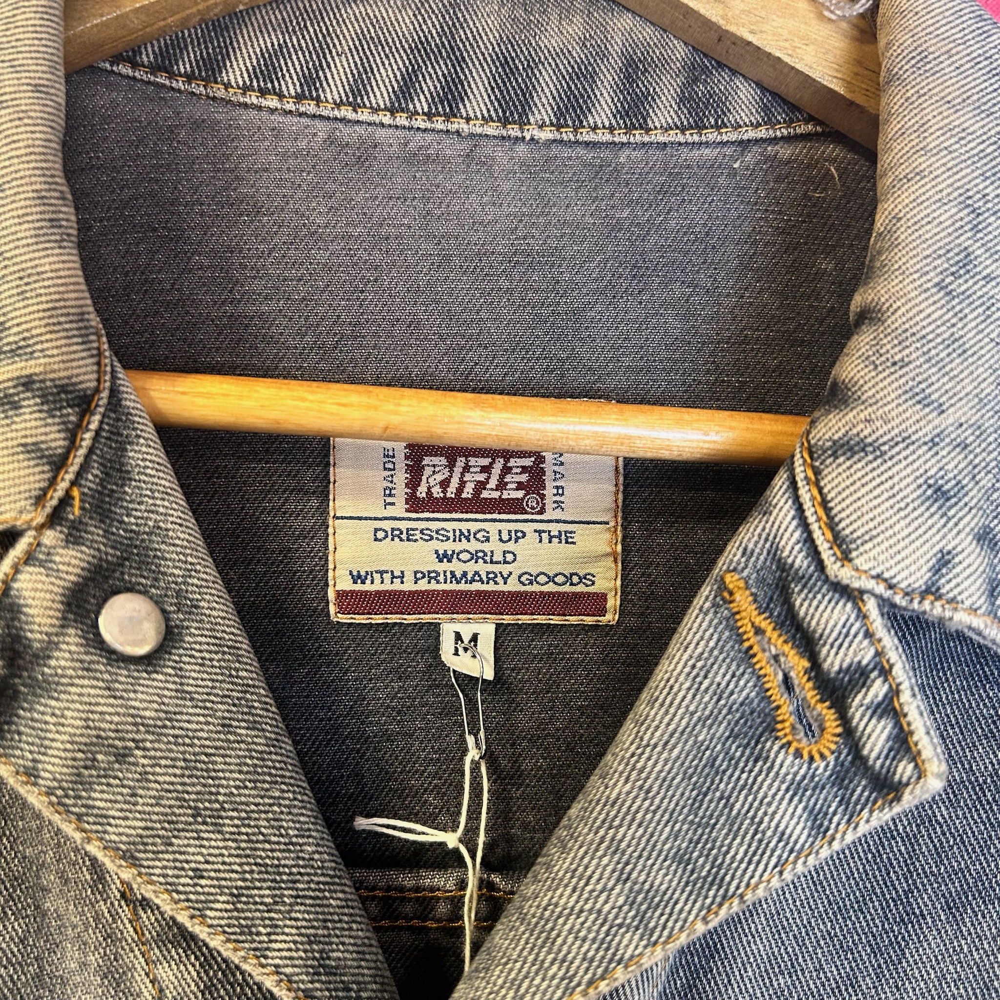 Vintage Rifle Denim Jacket made in Italy (M)