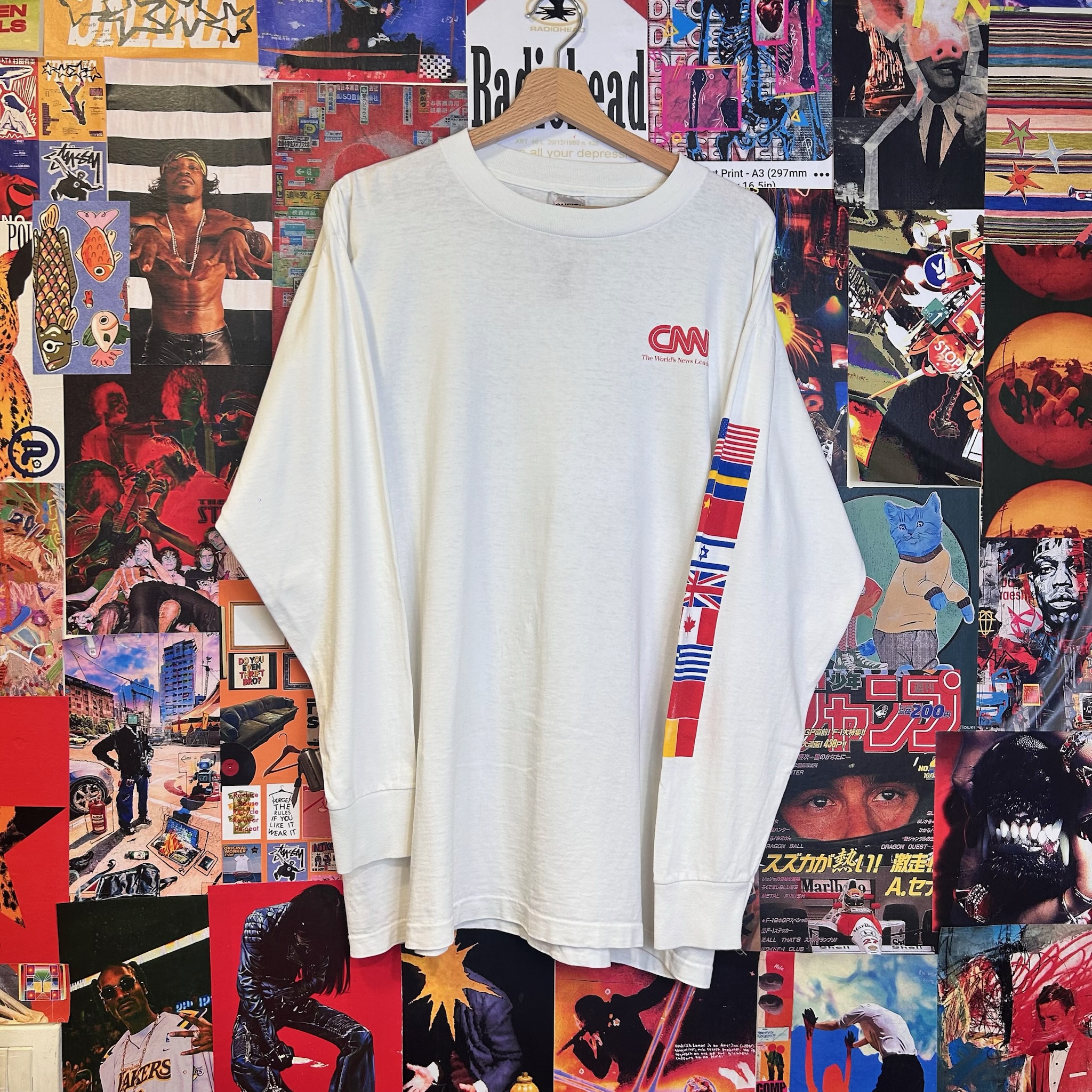 Vintage CNN Long-Sleeve made in USA (XL)