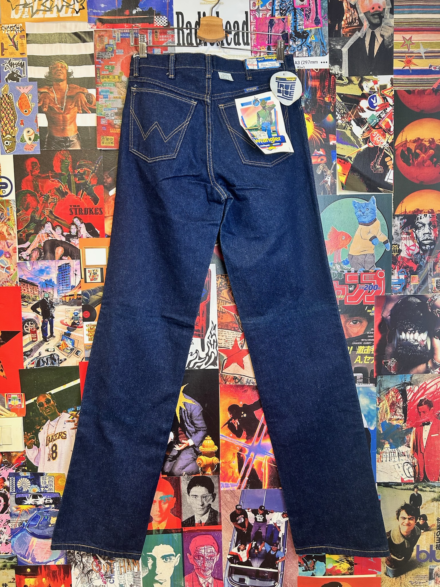 Vintage Wrangler True Blue Jeans made in Belgium (W33)