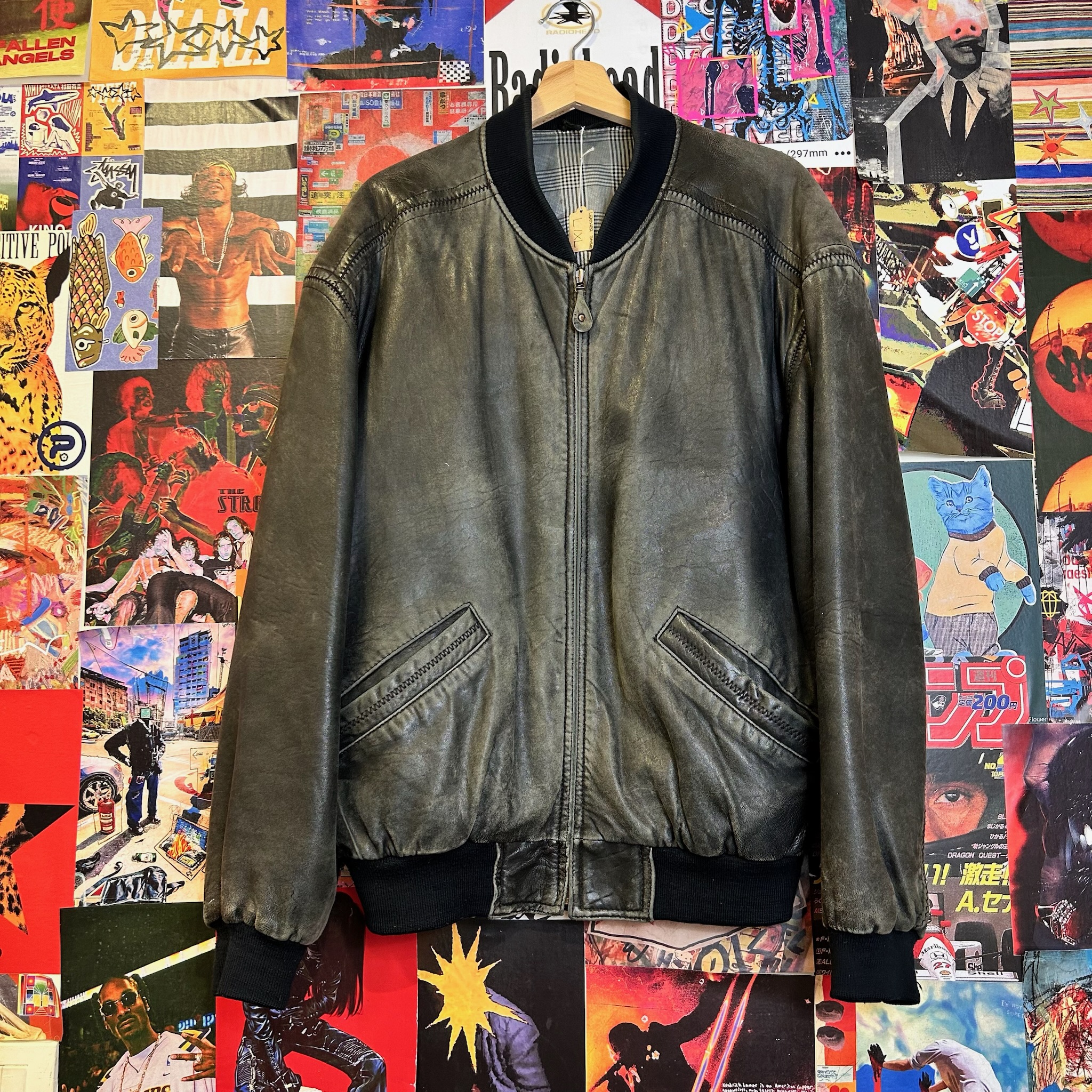 Vintage Leather Jacket (L)
