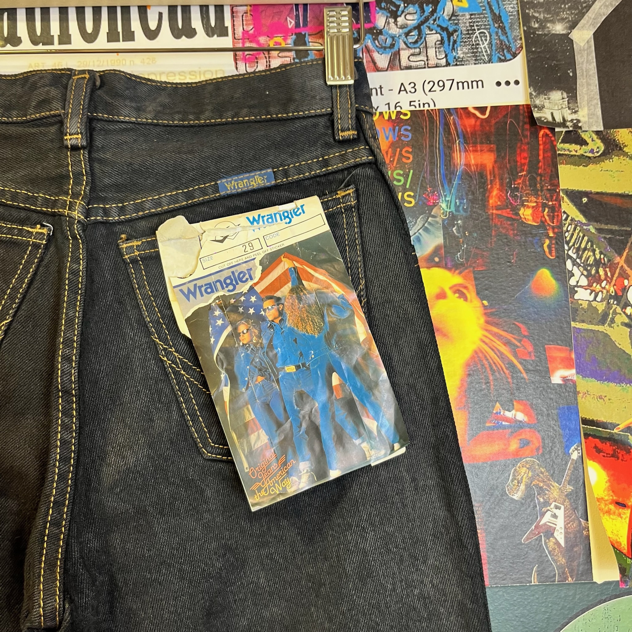 Vintage Deadstock Wrangler Jeans (W29)