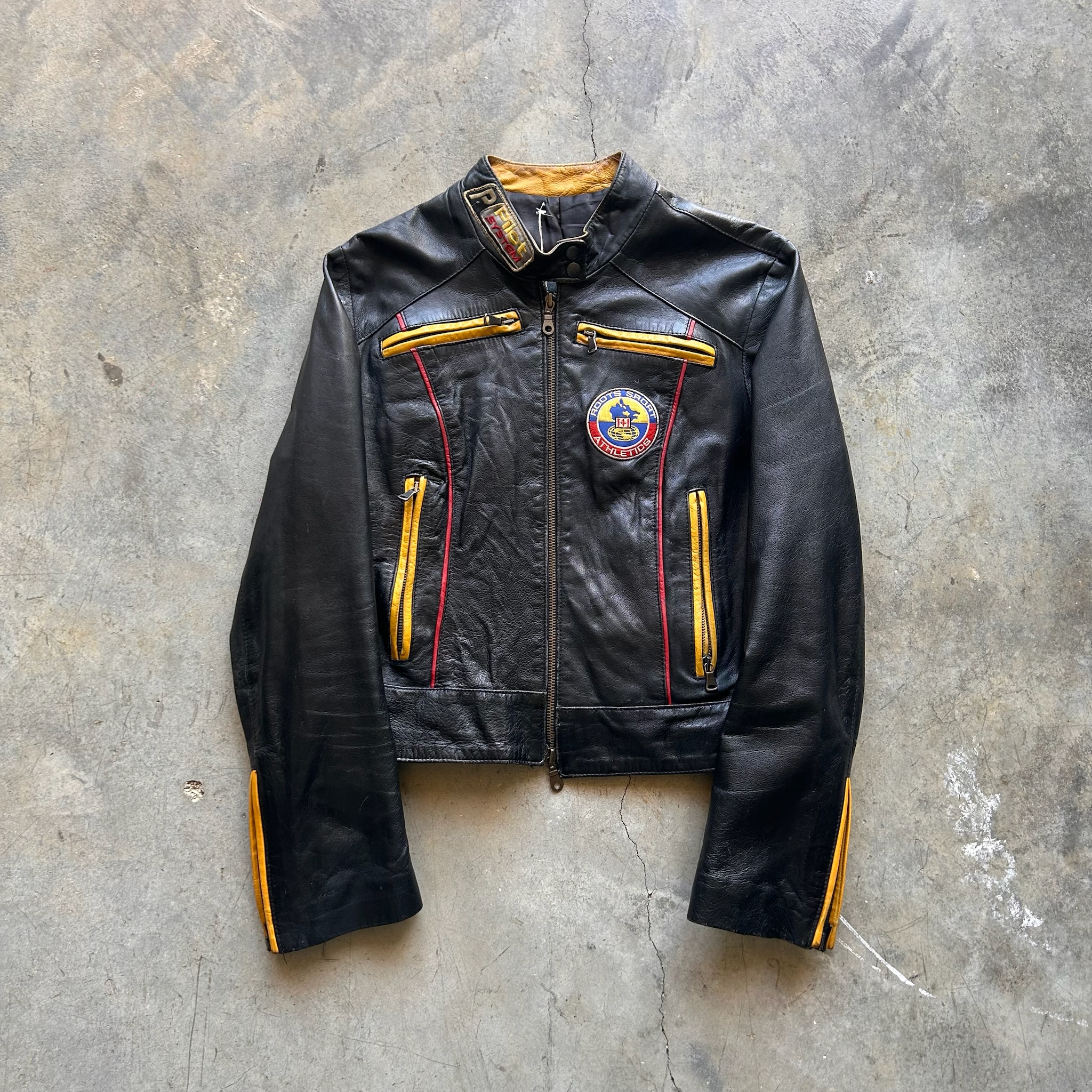 Biker Leather Jacket (M)
