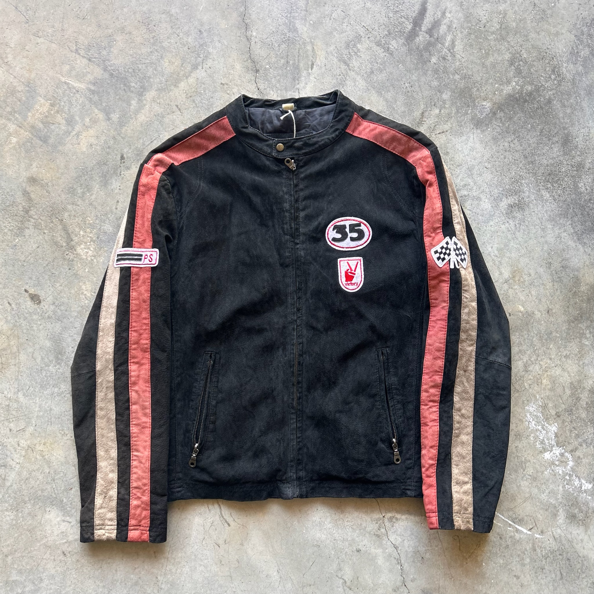 Biker Leather Jacket (L)
