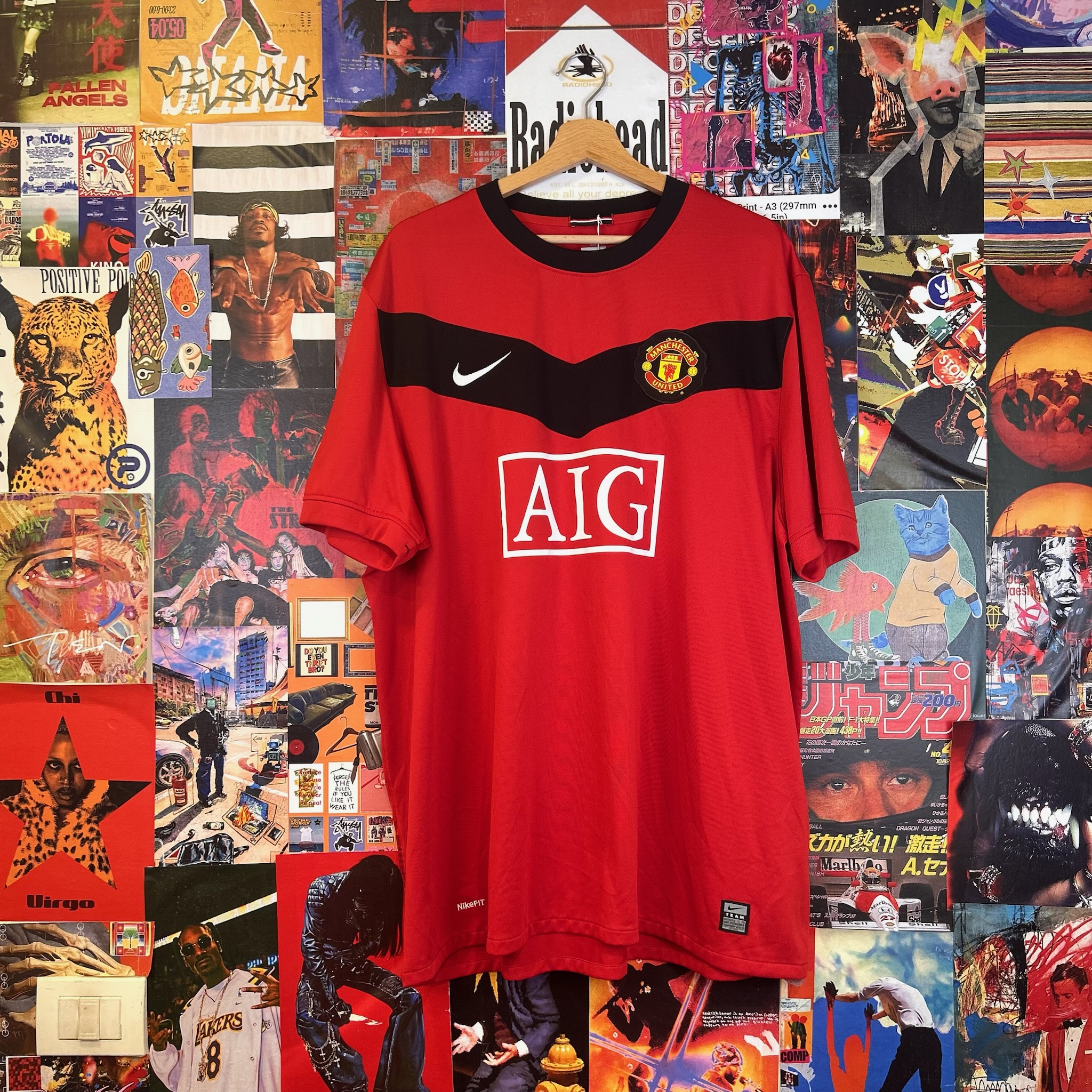Vintage Manchester United 09/10 Tee (XXL)
