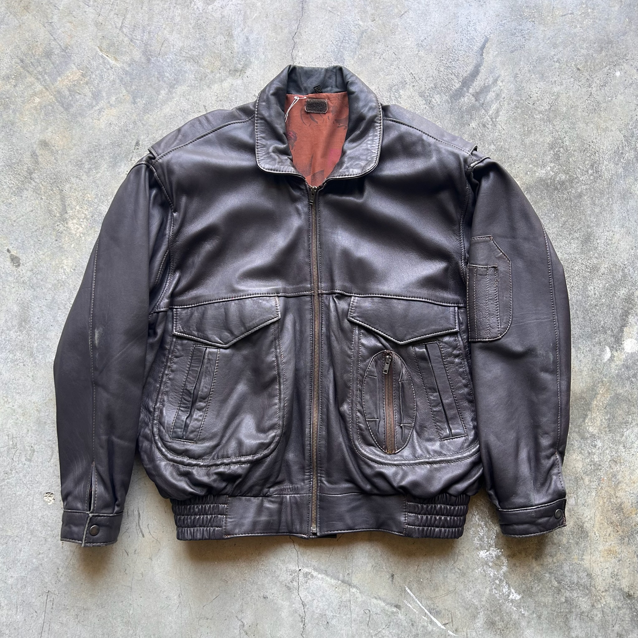 Vintage Leather Jacket (XL)