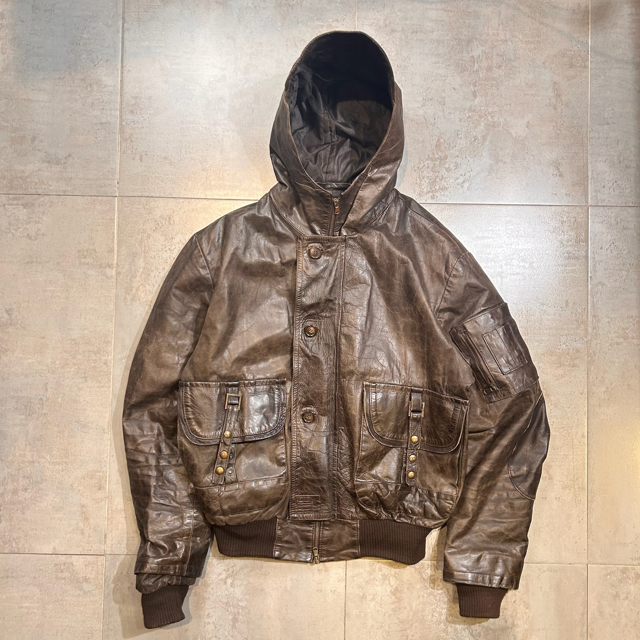Vintage Leather Jacket (L)
