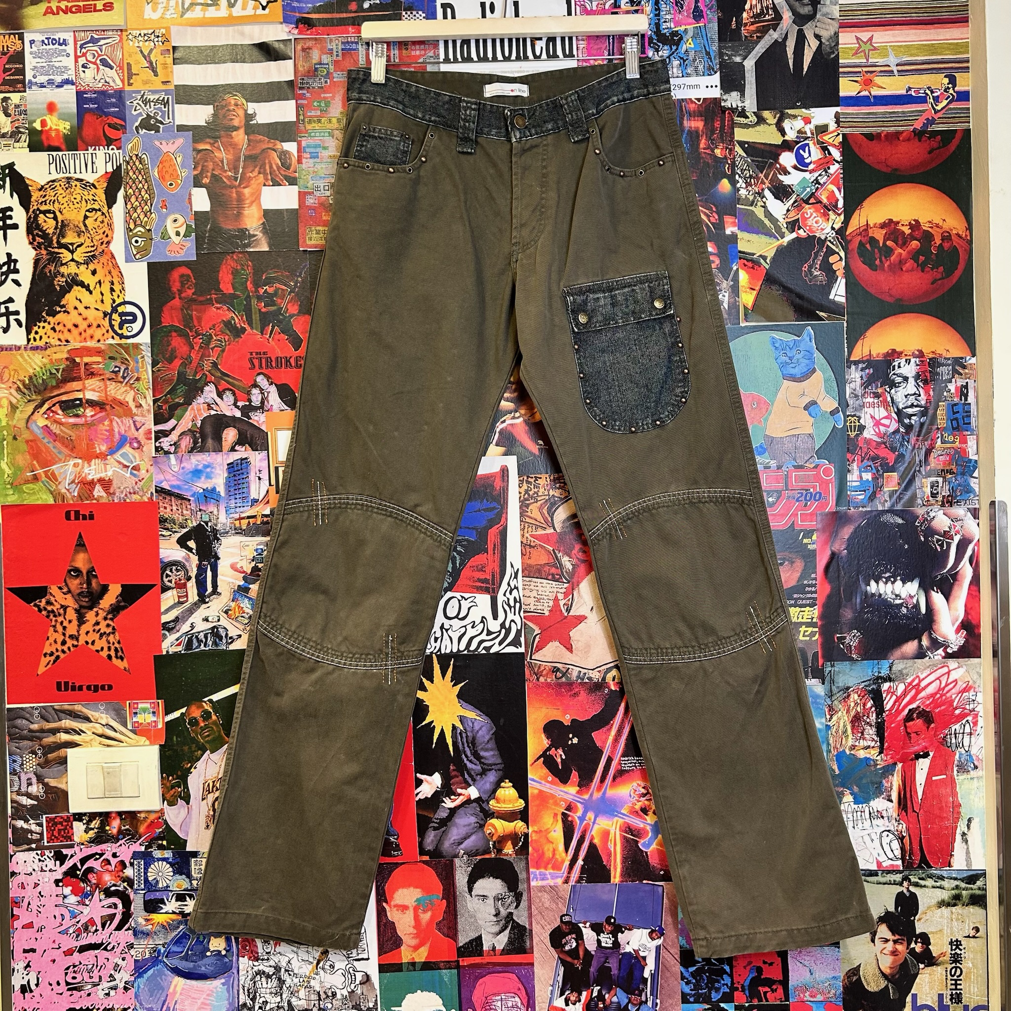 Vintage Military Denim Pants (IT46)