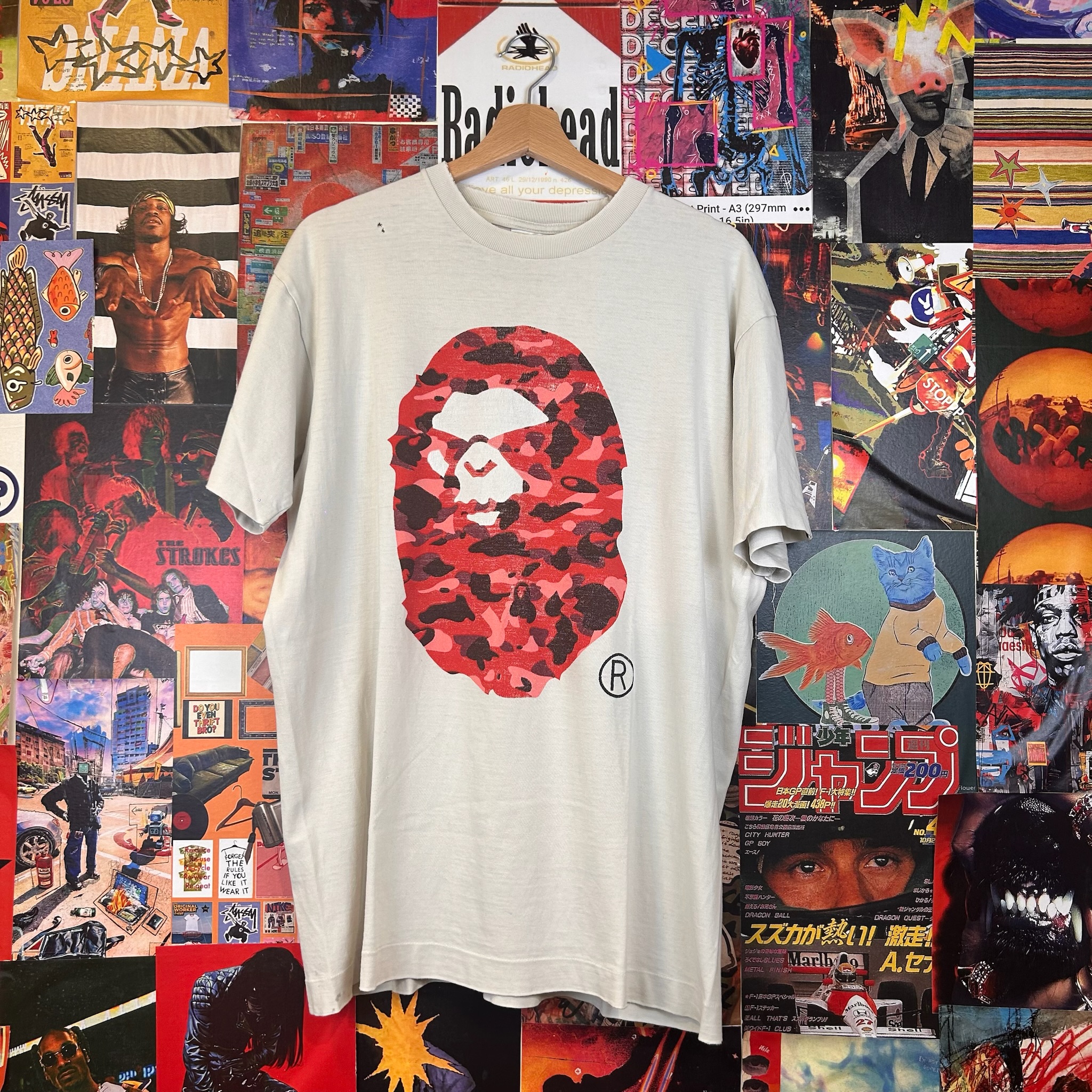 Vintage Bape Single stitch Tee made in JAPAN (L)