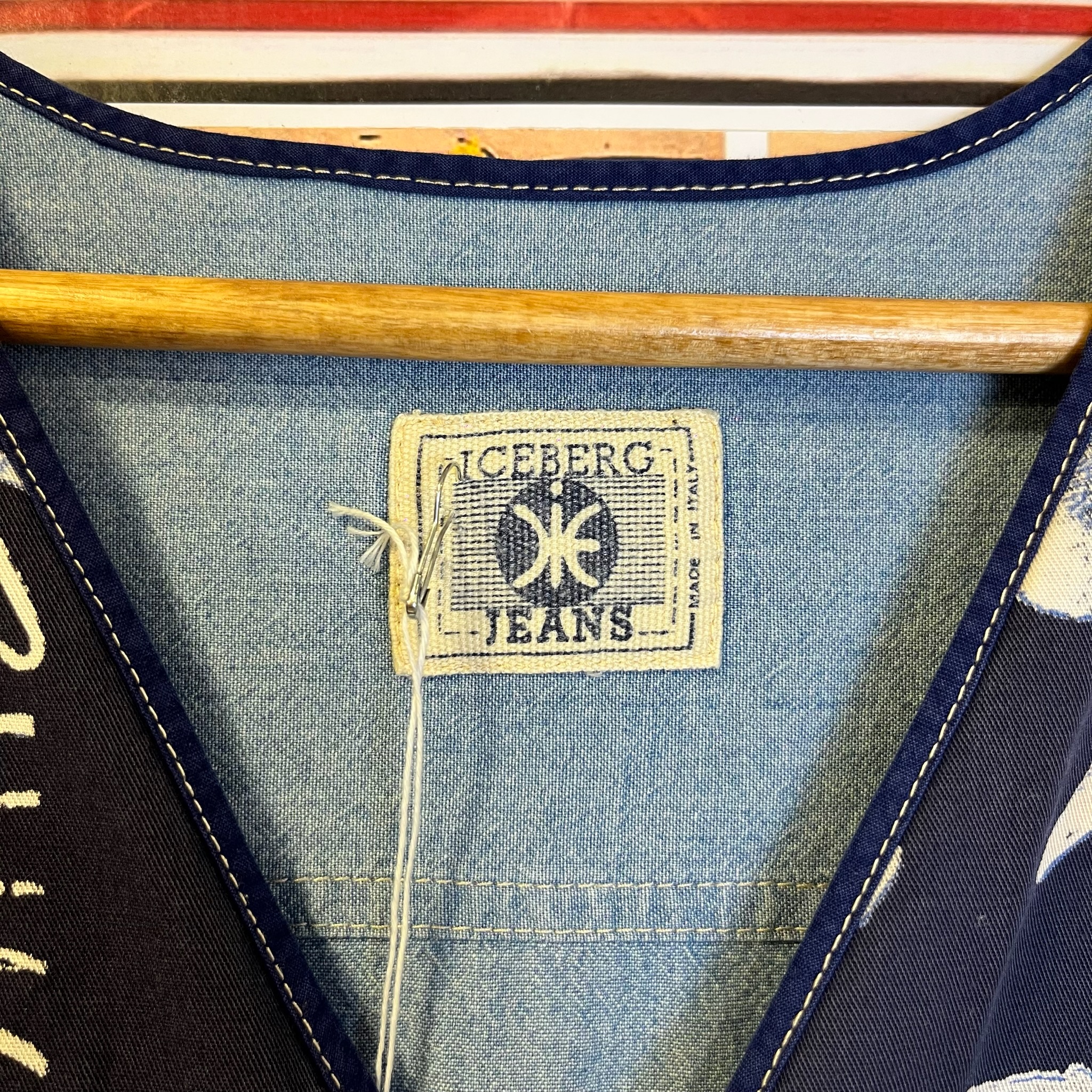 Vintage Iceberg Doubleface Gilet made in Italy (One size)