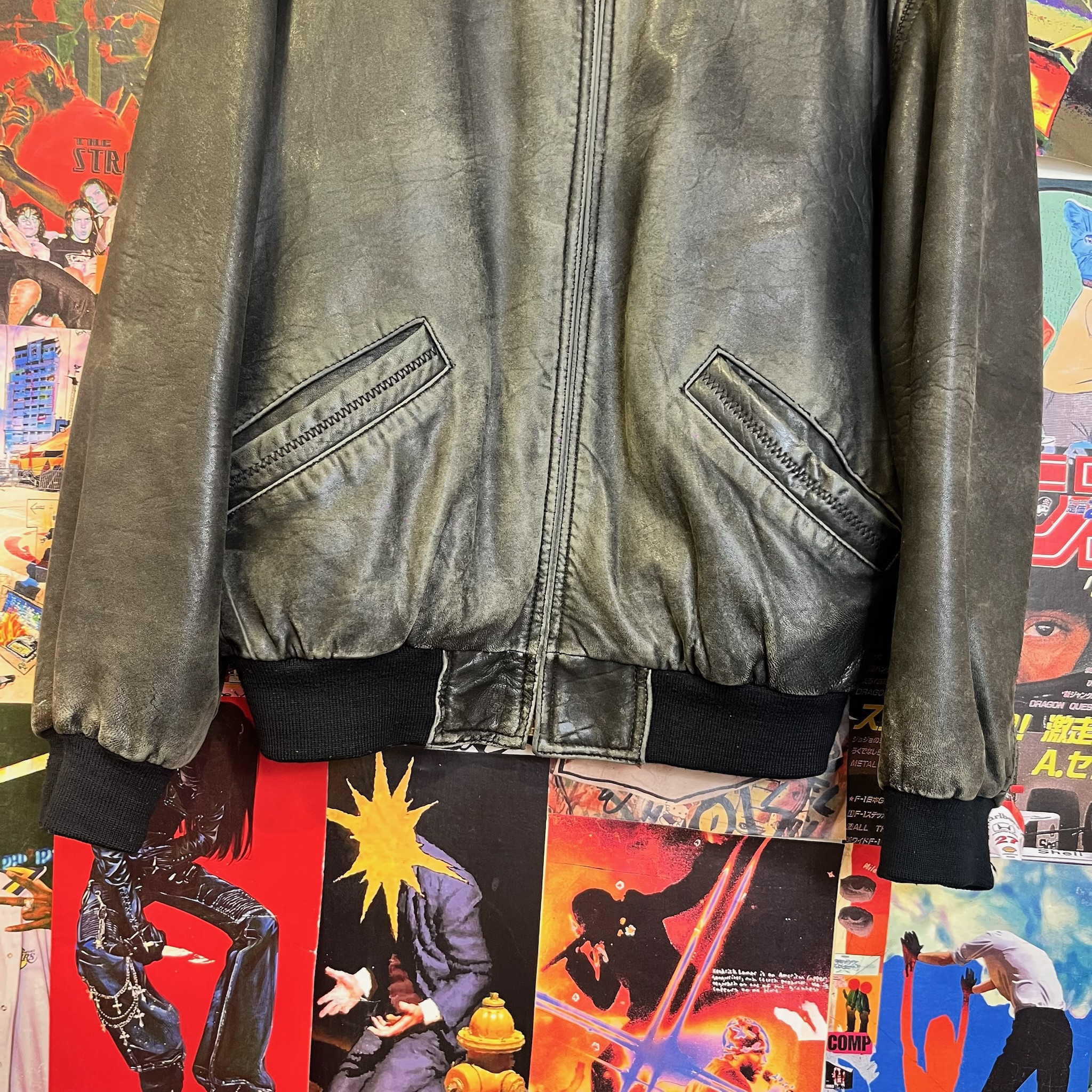 Vintage Leather Jacket (L)