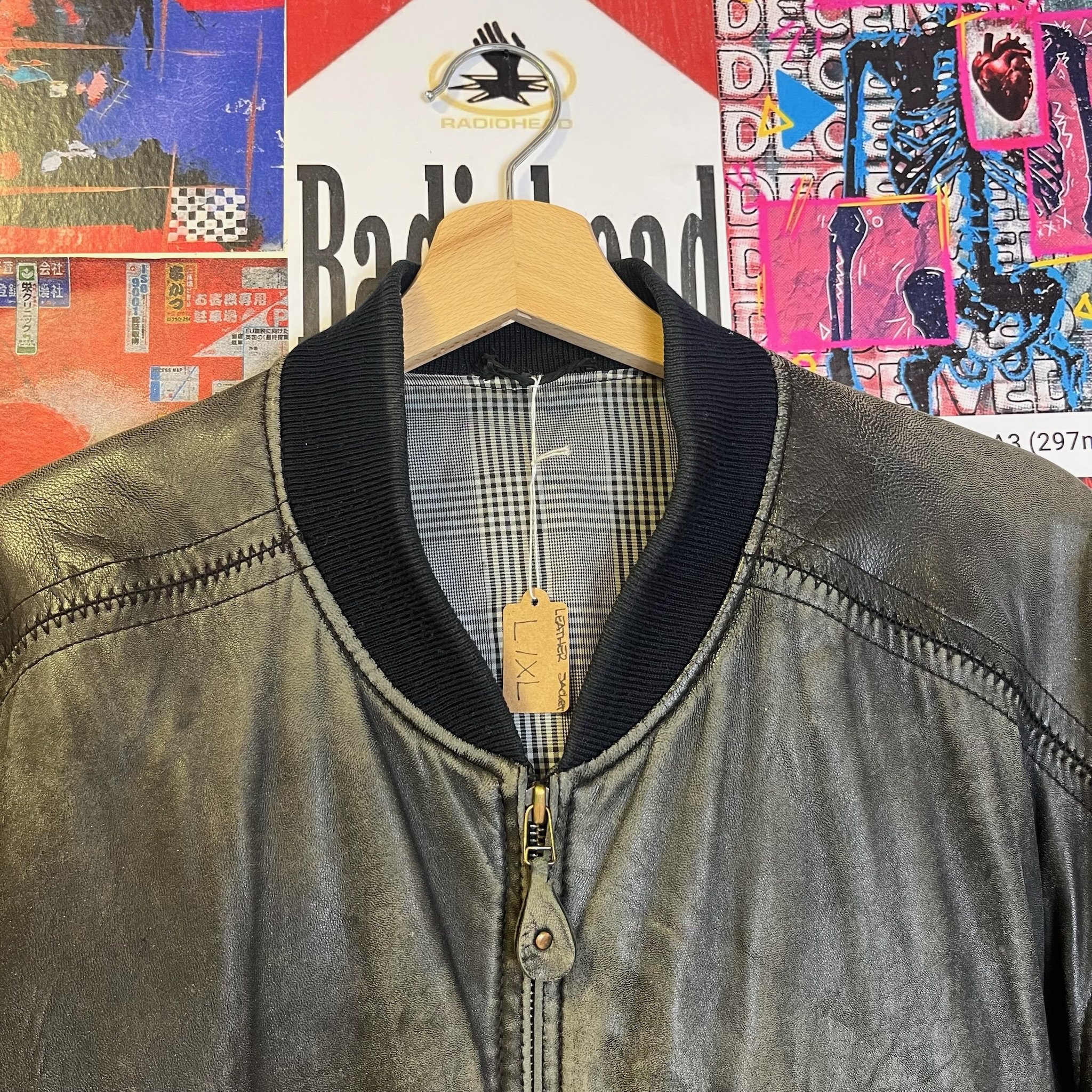 Vintage Leather Jacket (L)