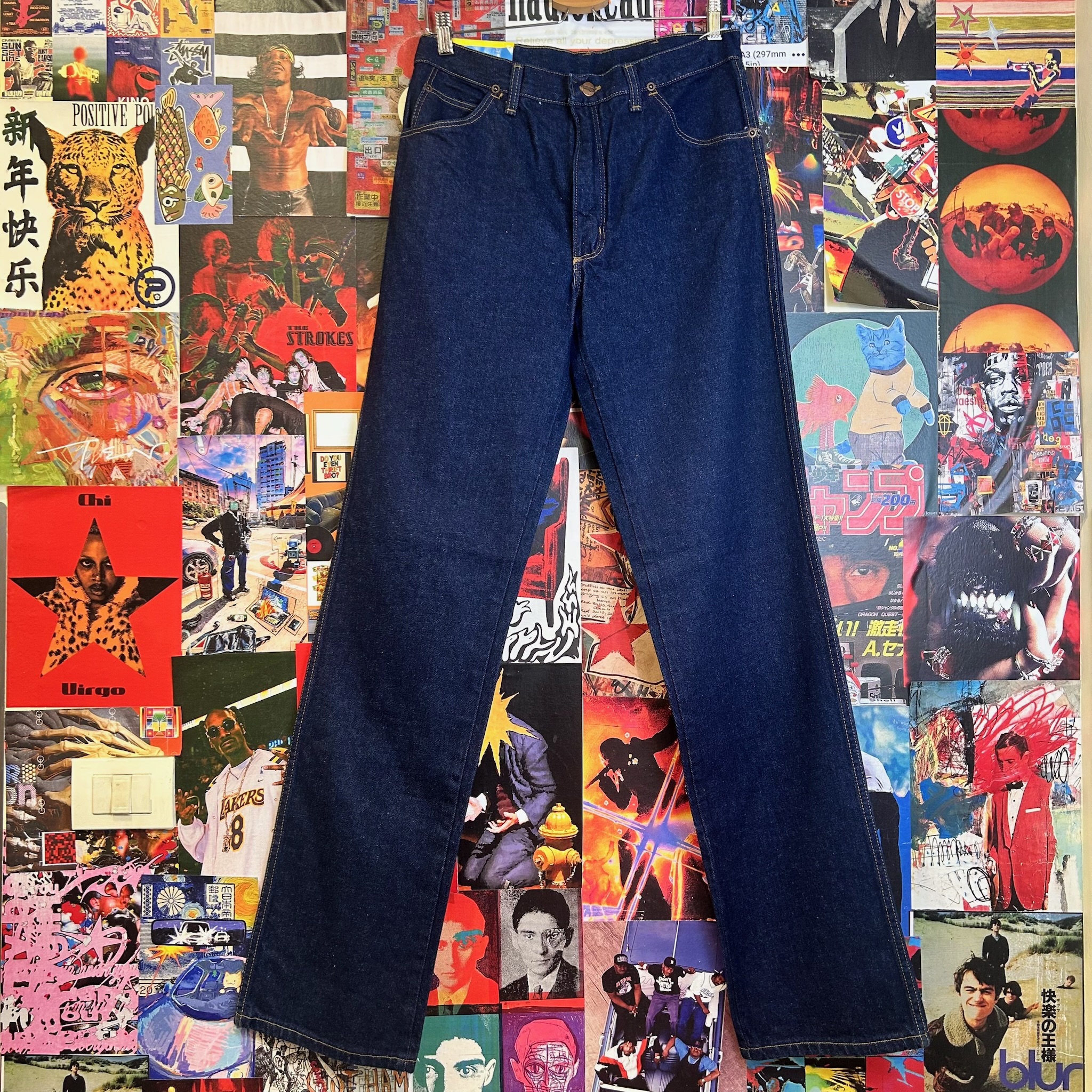 Vintage Wrangler True Blue Jeans made in Belgium (W33)