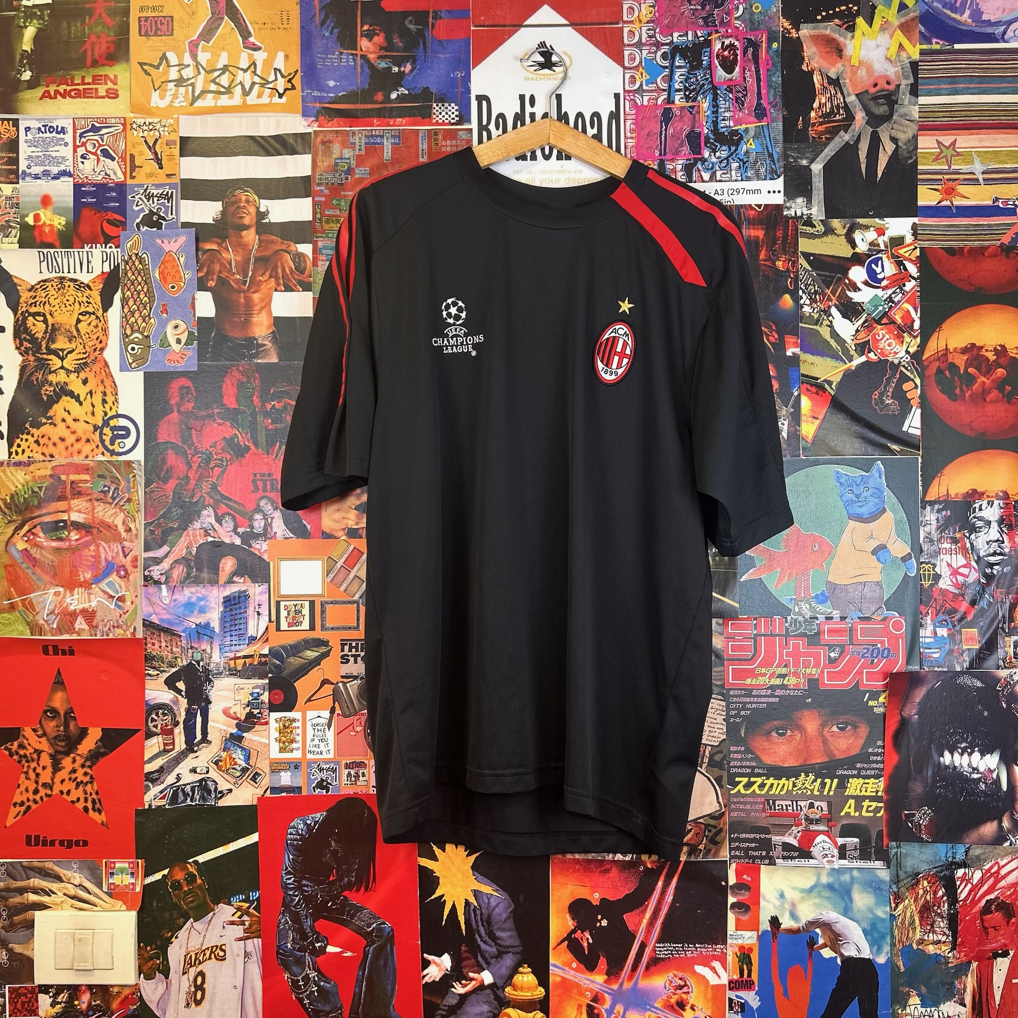Vintage AC Milan 08/09 Training Tee (L)