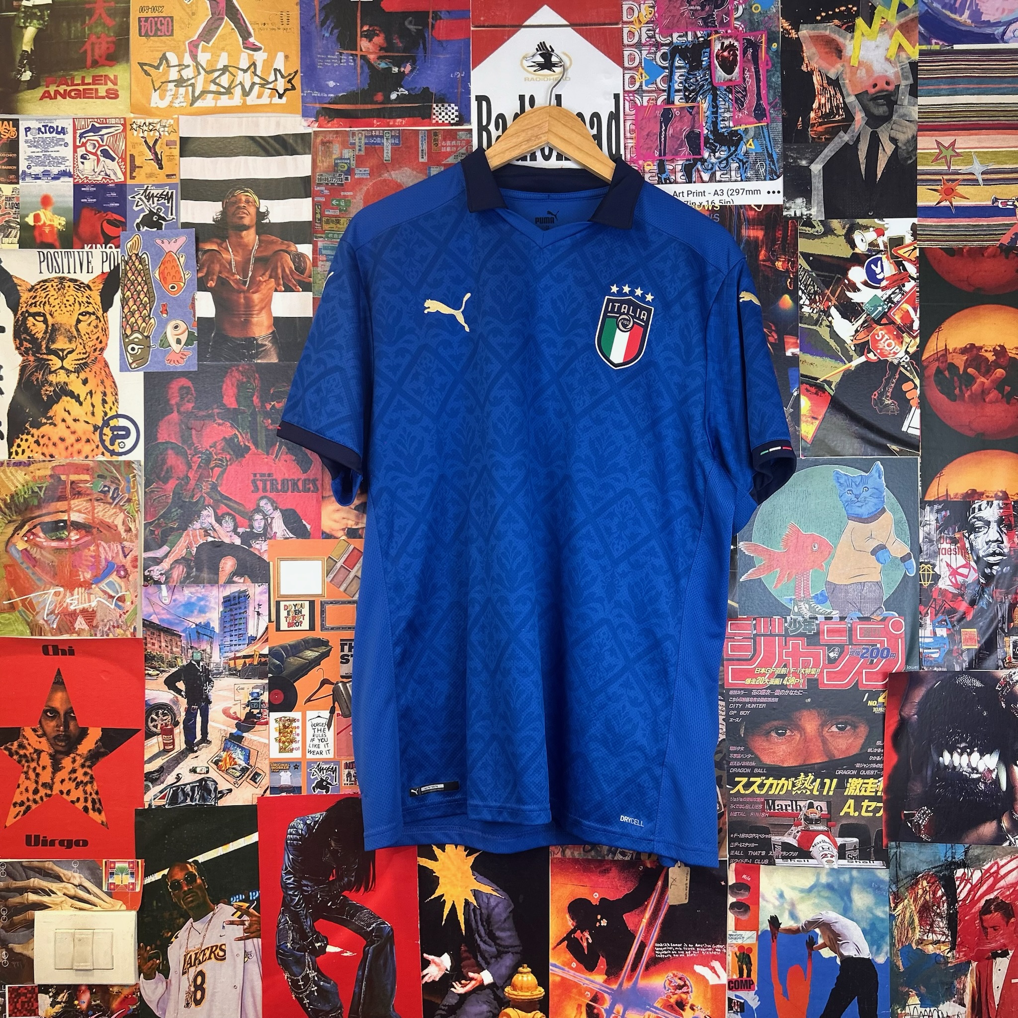 Vintage Italy Euro 2020 Tee (XL)