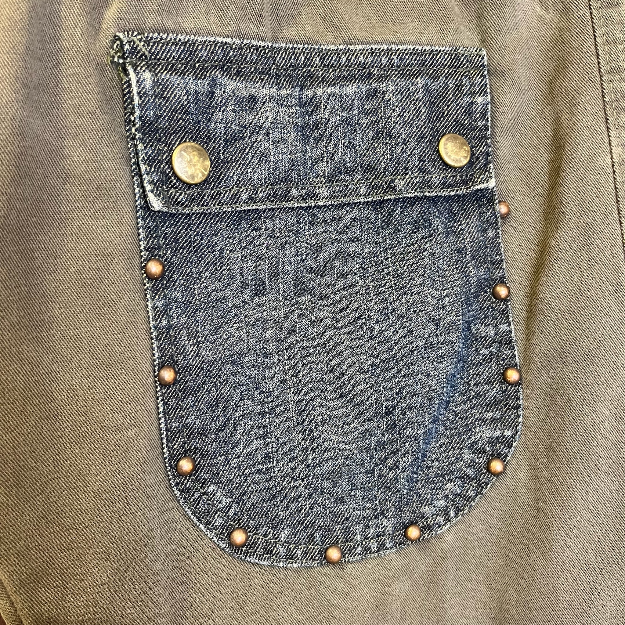 Vintage Military Denim Pants (IT46)