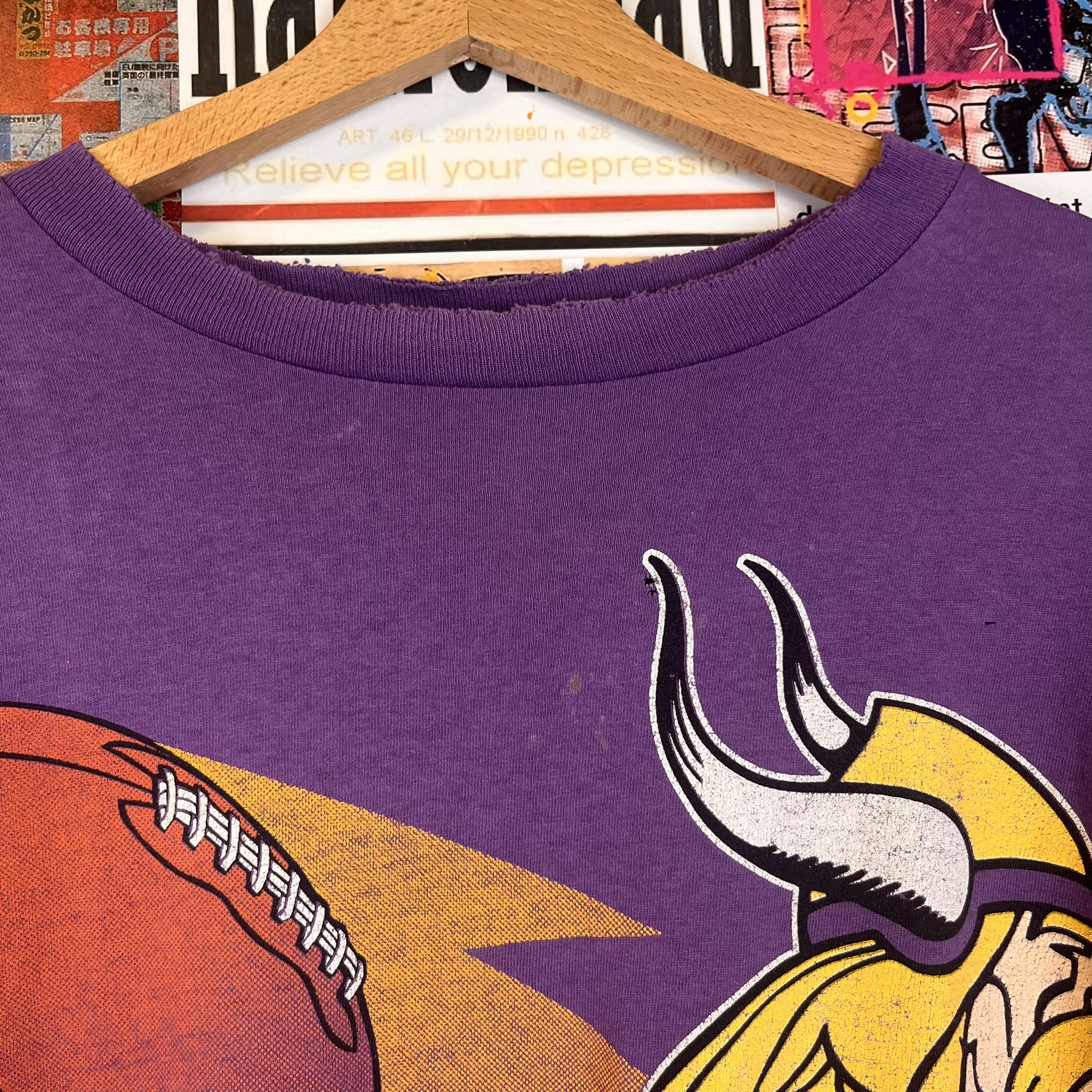 Vintage NFL Minnesota Vikings Single stitch Tee made in USA (XL)