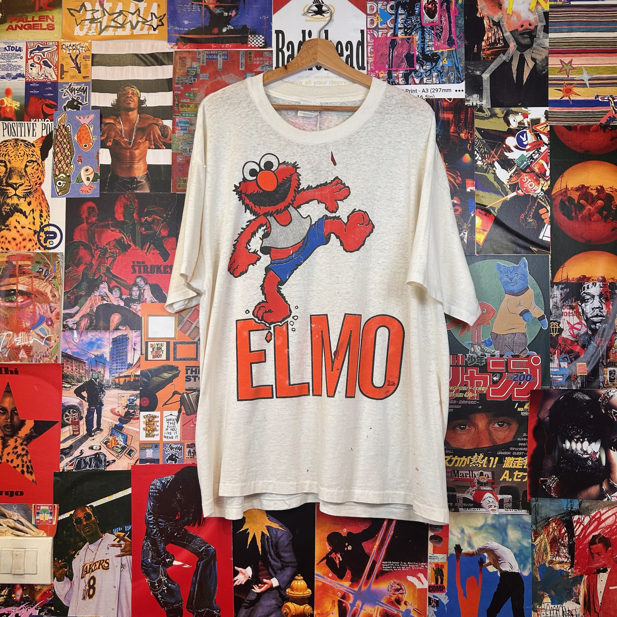 Vintage Elmo Single stitch Tee (XL)