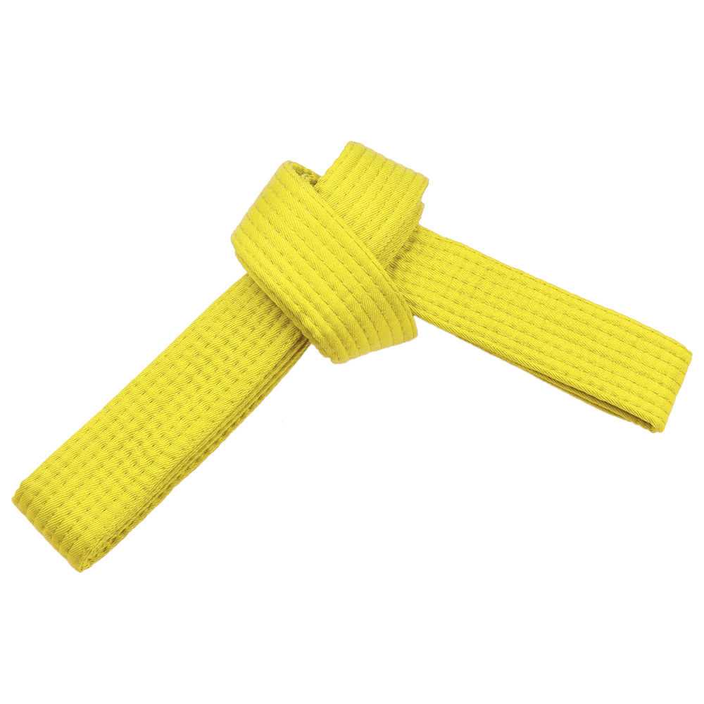 Yellow Solid Color Rank Promotion Belt