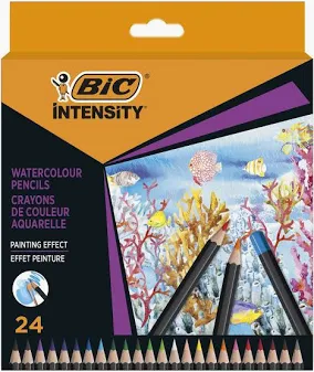Crayons de couleur aquarelle
