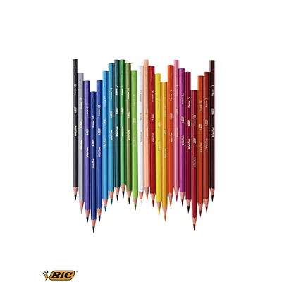 Crayons de Couleur BIC Kids x24 longue durée