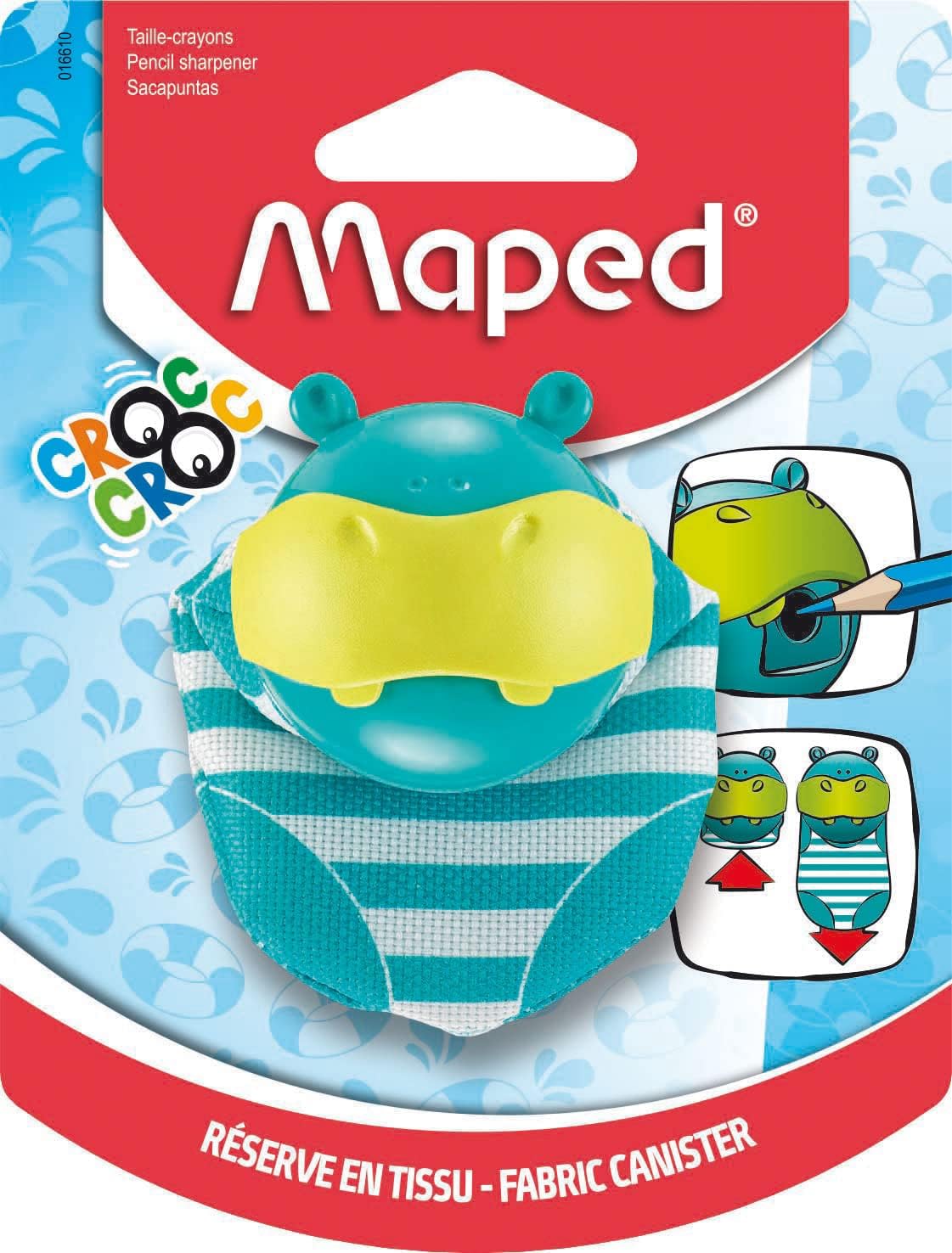 Taille-crayons Maped Croc croc hippopotame